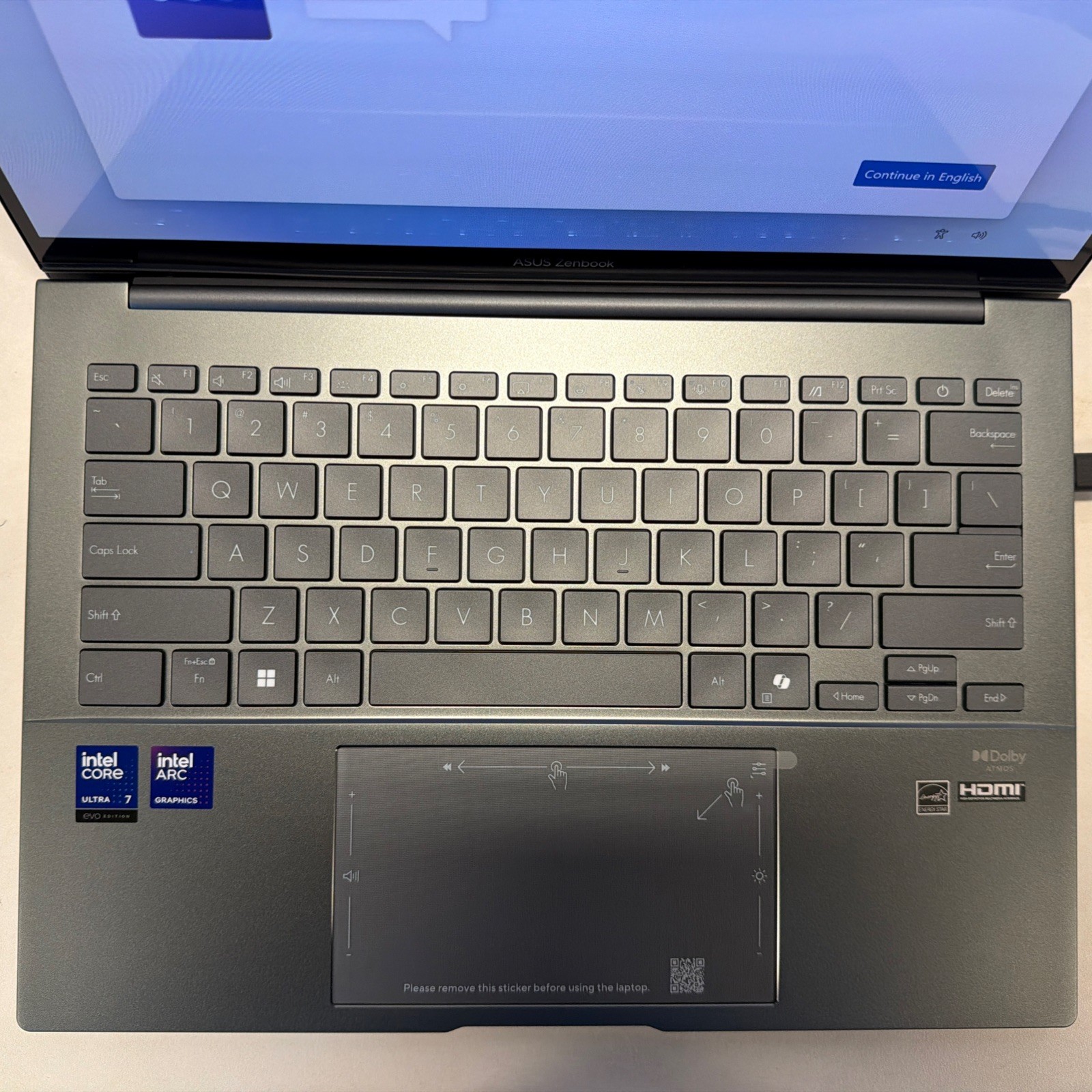 ASUS Zenbook 14″ WUXGA OLED Touch Laptop Intel Core Ultra 7 255H 16GB RAM 512GB