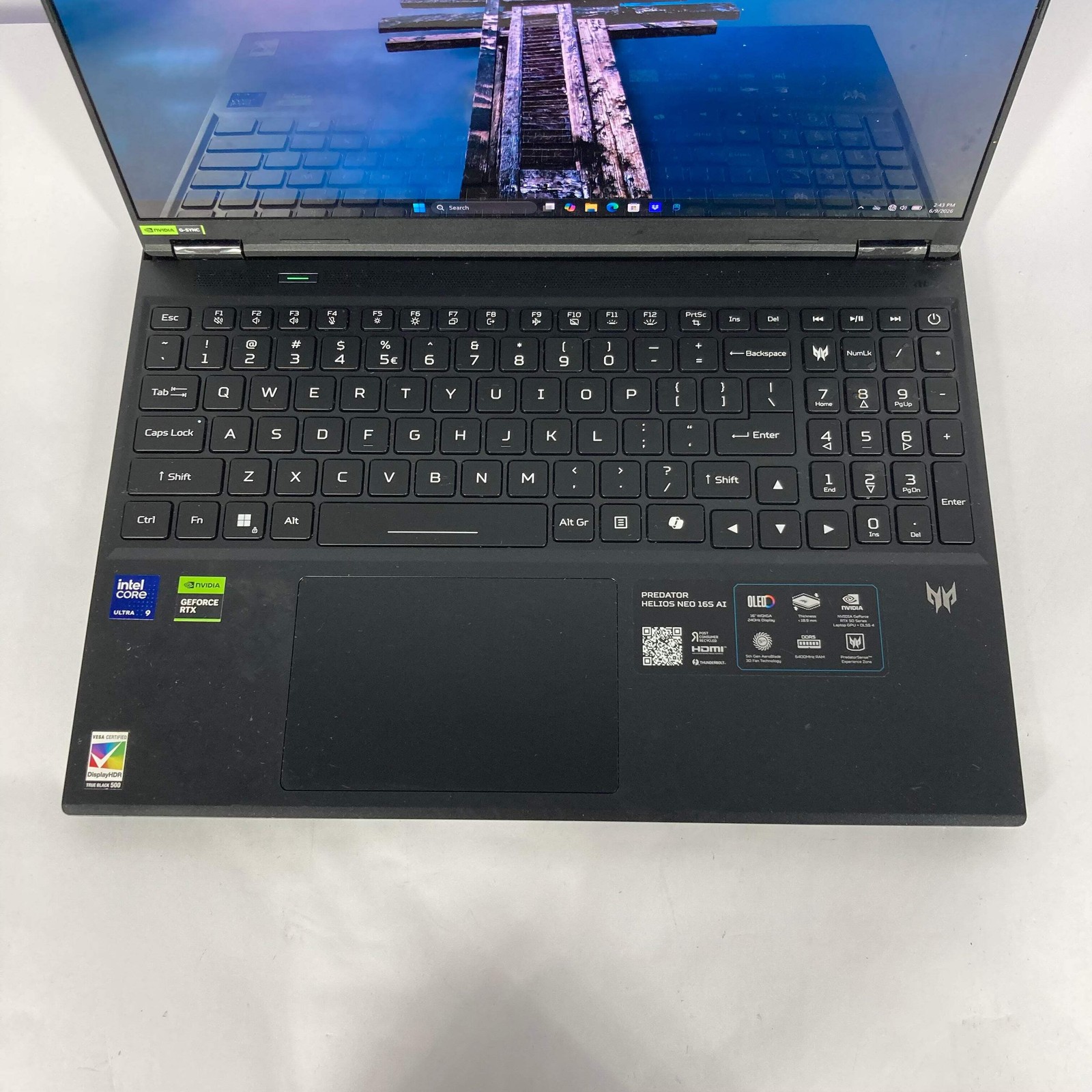 Acer Predator Helios Neo 16S AI PHN16S-71-91AW 16″ ultra 9 275HX 2.7GHz 16GB
