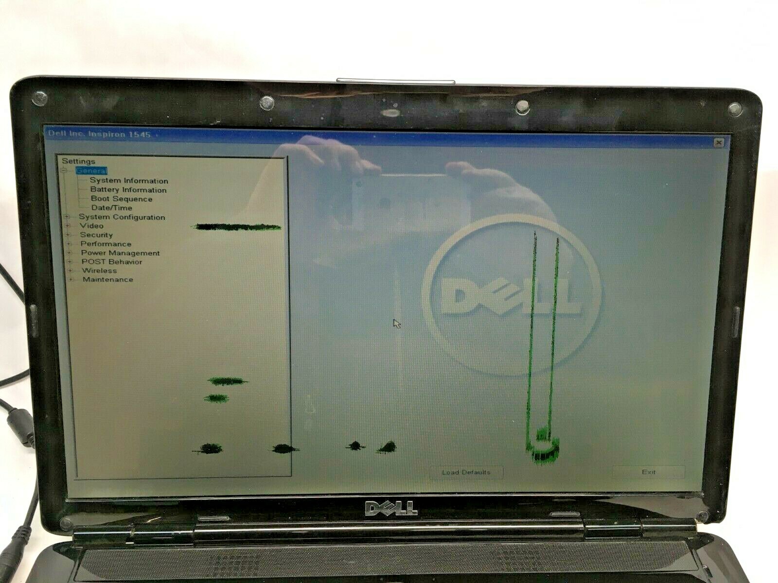 Dell Inspiron 1525 Core 2 duo Laptop For Parts Bad LCD No HDD/RAM/DVD/Battery JR