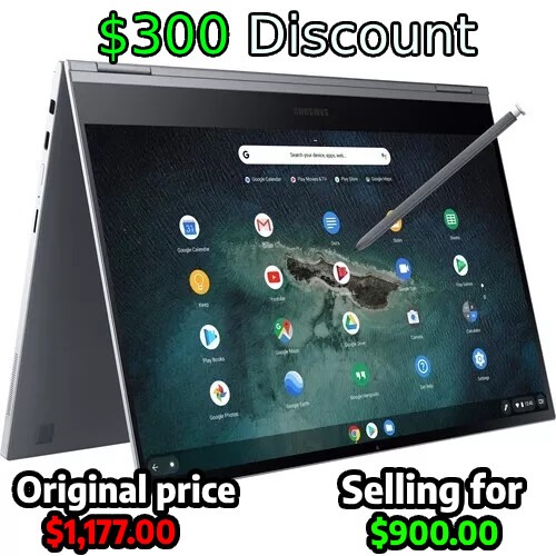 4k OLED-Samsung ChromeBook 13.3 inch (256GB, Intel i5 1021u., 1.60 GHz, 8GB)…