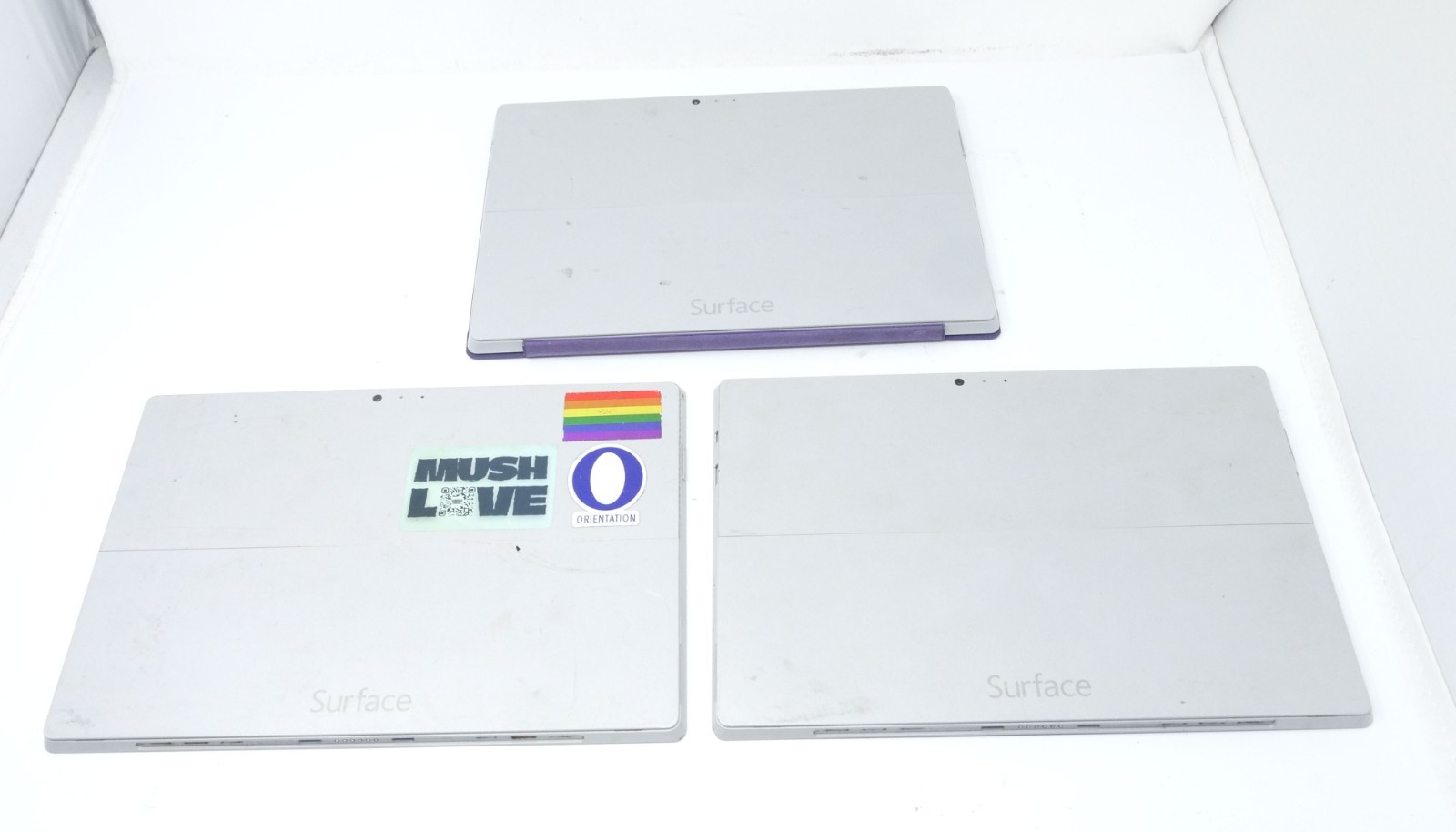 Lot of 3 Microsoft Surface Pro 3 12″ 128GB & 256GB Tablets – Working But Read