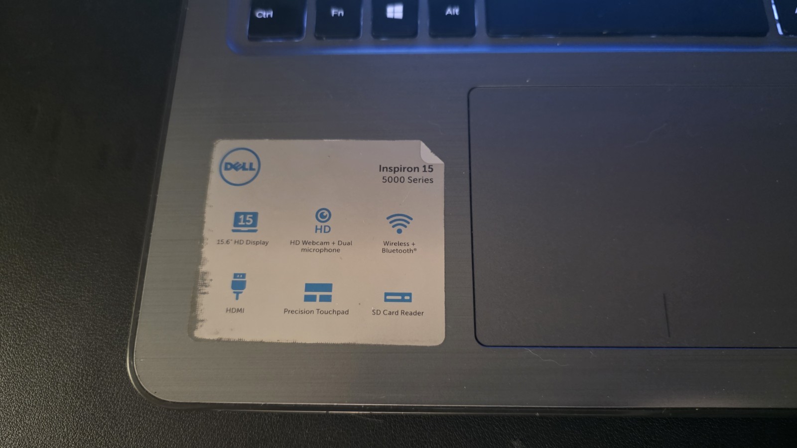 Dell Inspiron 15 5000 Series 15.6″, Intel Core i5 7th Gen 2.5 GHz. NO HDD or SSD