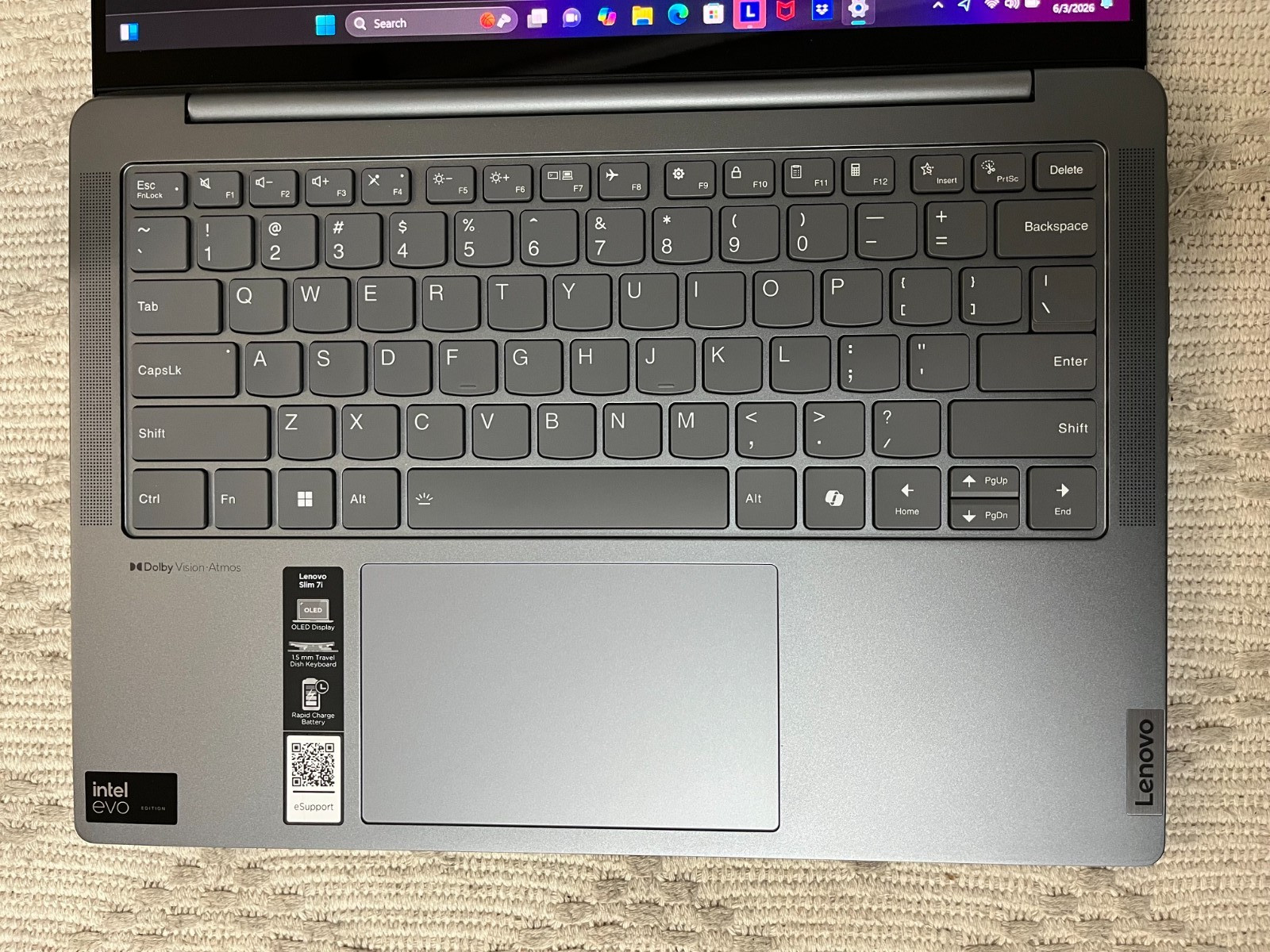 Lenovo Ideapad Slim 7i 14″ OLED Touch Laptop 7-155H 32GB 1TB 83D80003US
