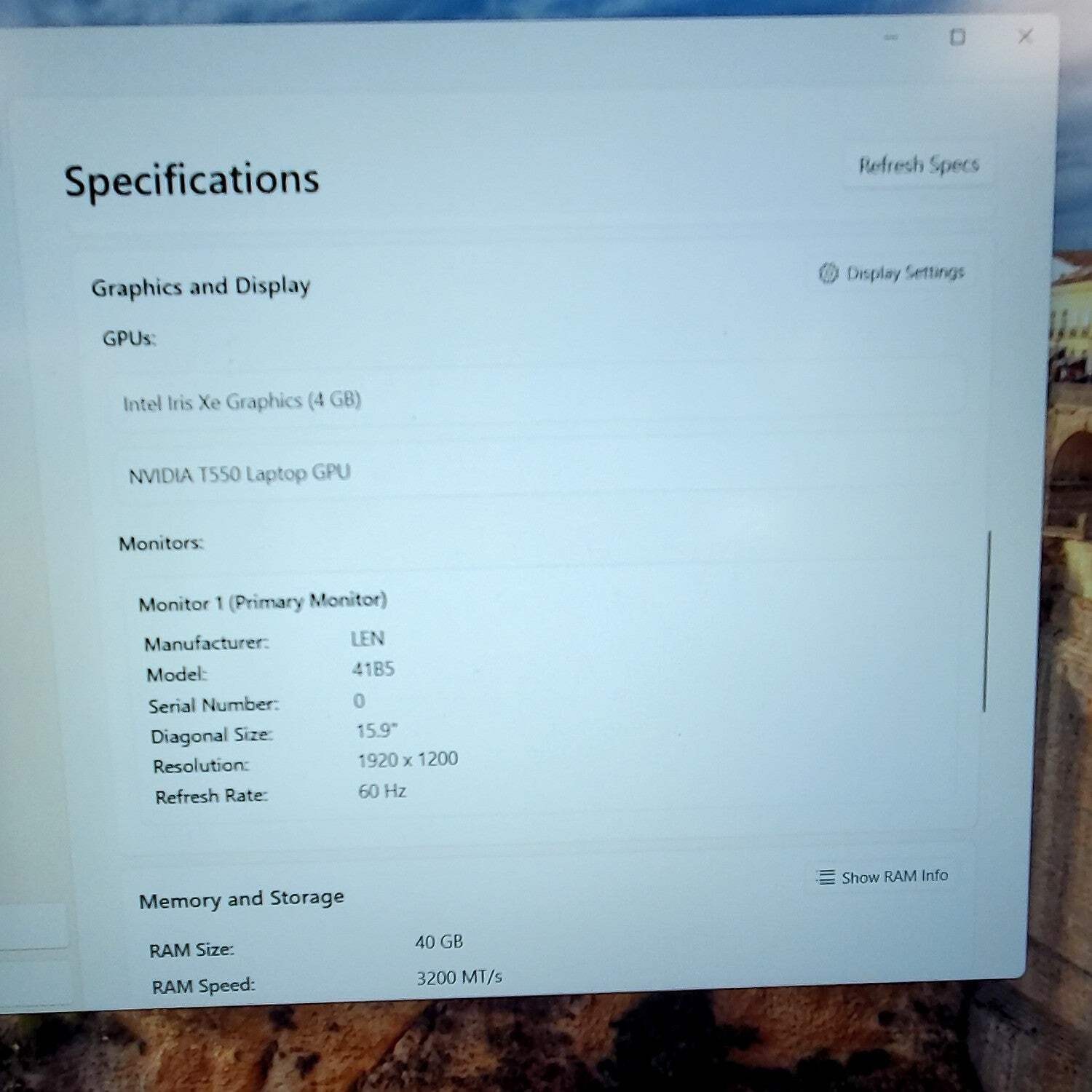 Lenovo ThinkPad P16 Gen 1 21BT 16″ i5-1250P 1.7GHz 40GB RAM 1TB SSD