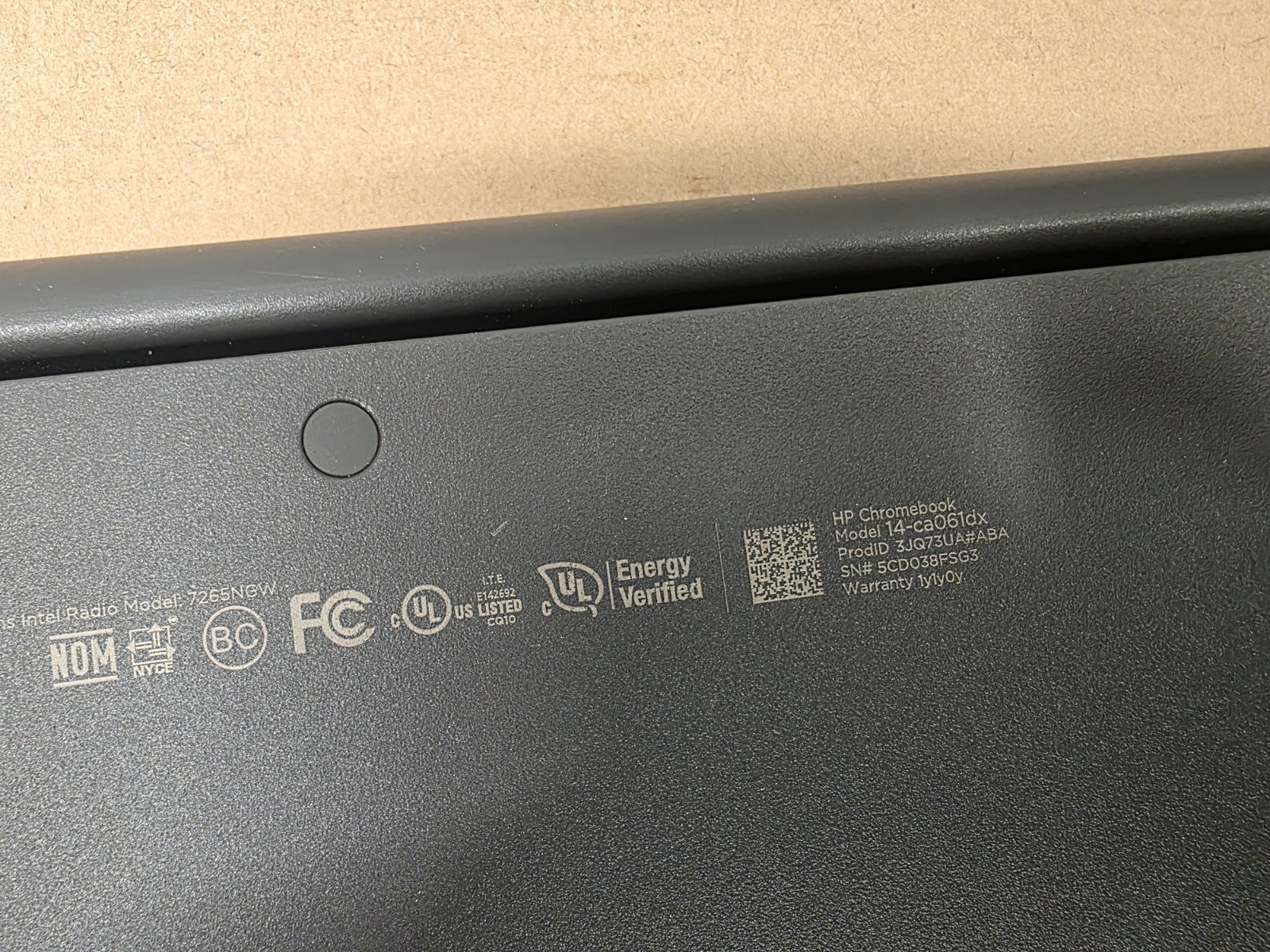 HP Chromebook 14 G5 Laptop TPN-Q204