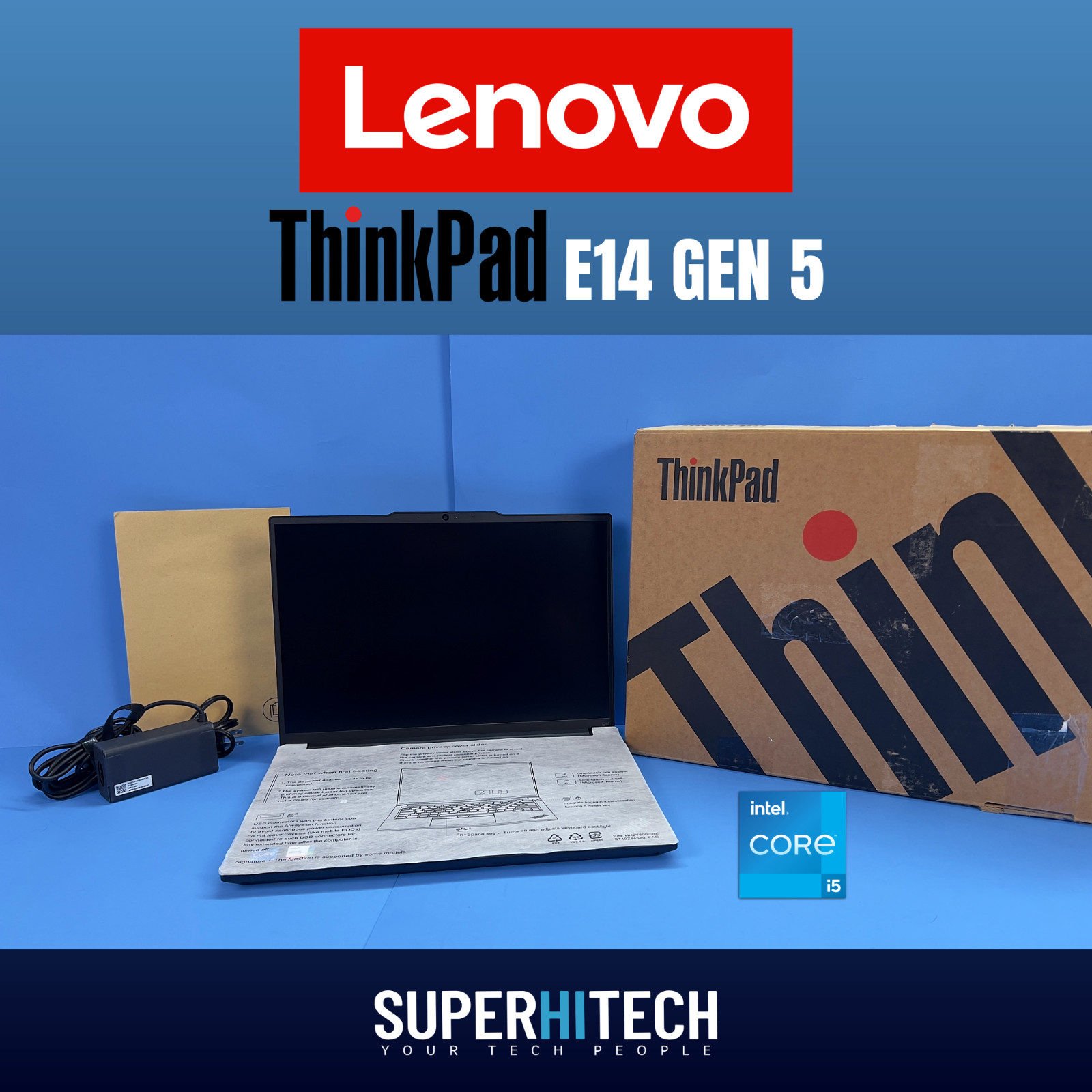 Lenovo ThinkPad E14 Gen 5 – 14-inch Touchscreen – Intel Core i5-1335U – 16GB RAM