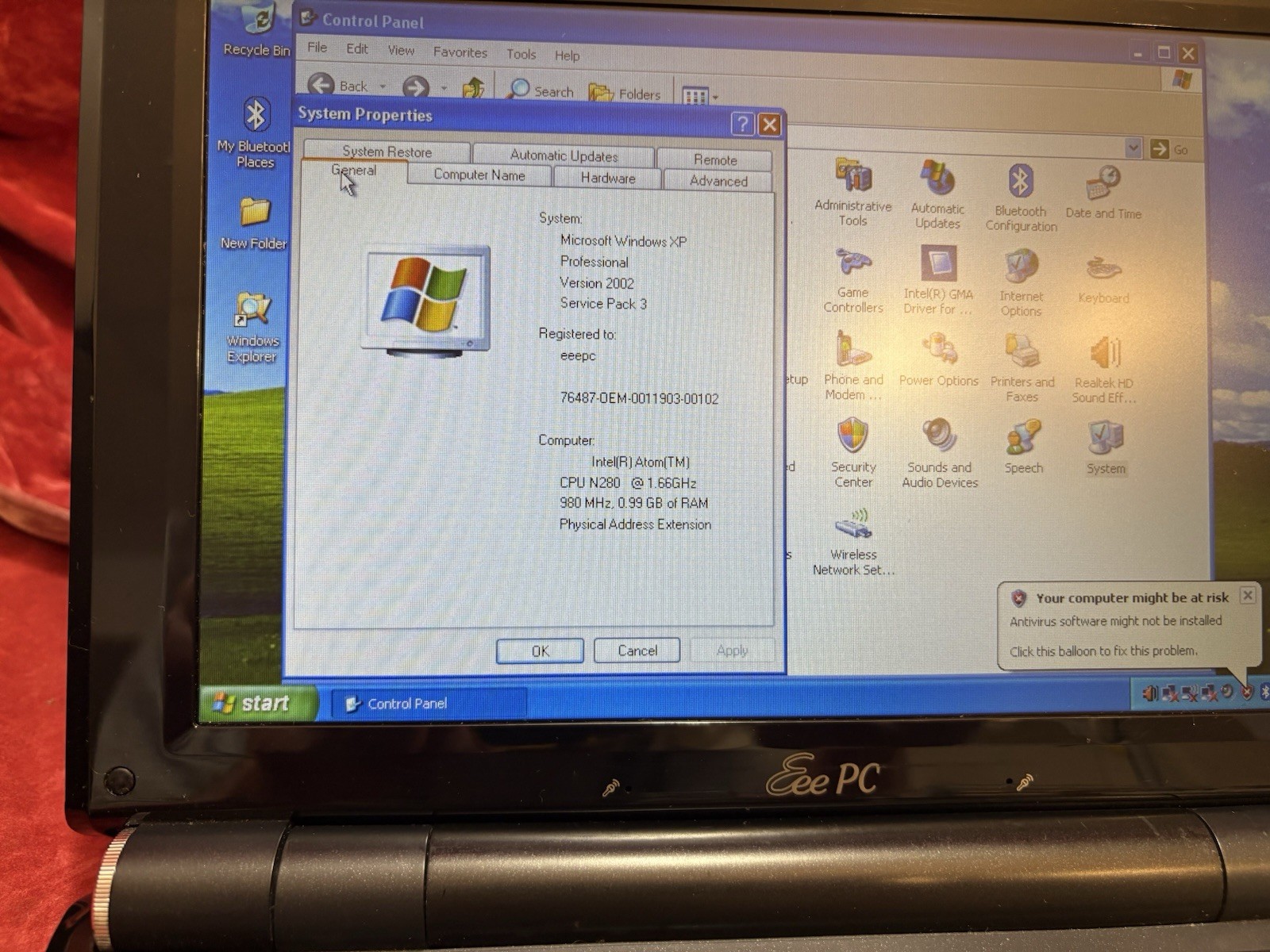 ASUS Eee PC 1005HAB The OG Netbook Laptop Computer Windows XP Home Nice Restored