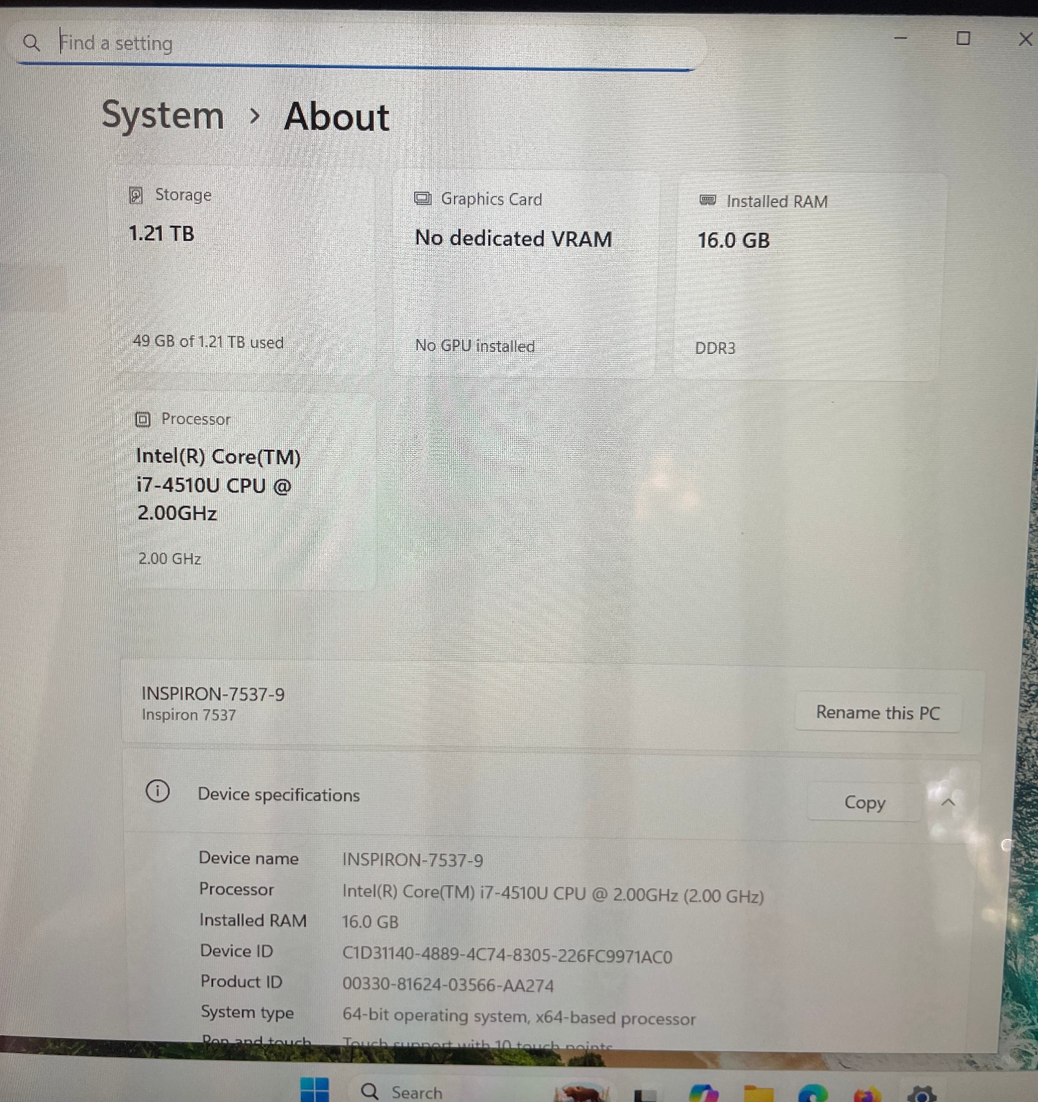 DELL INSPIRON 7537 Laptop *TOUCH* 15″ i7 Win11 Pro 25H2/Office 2021-extras-8