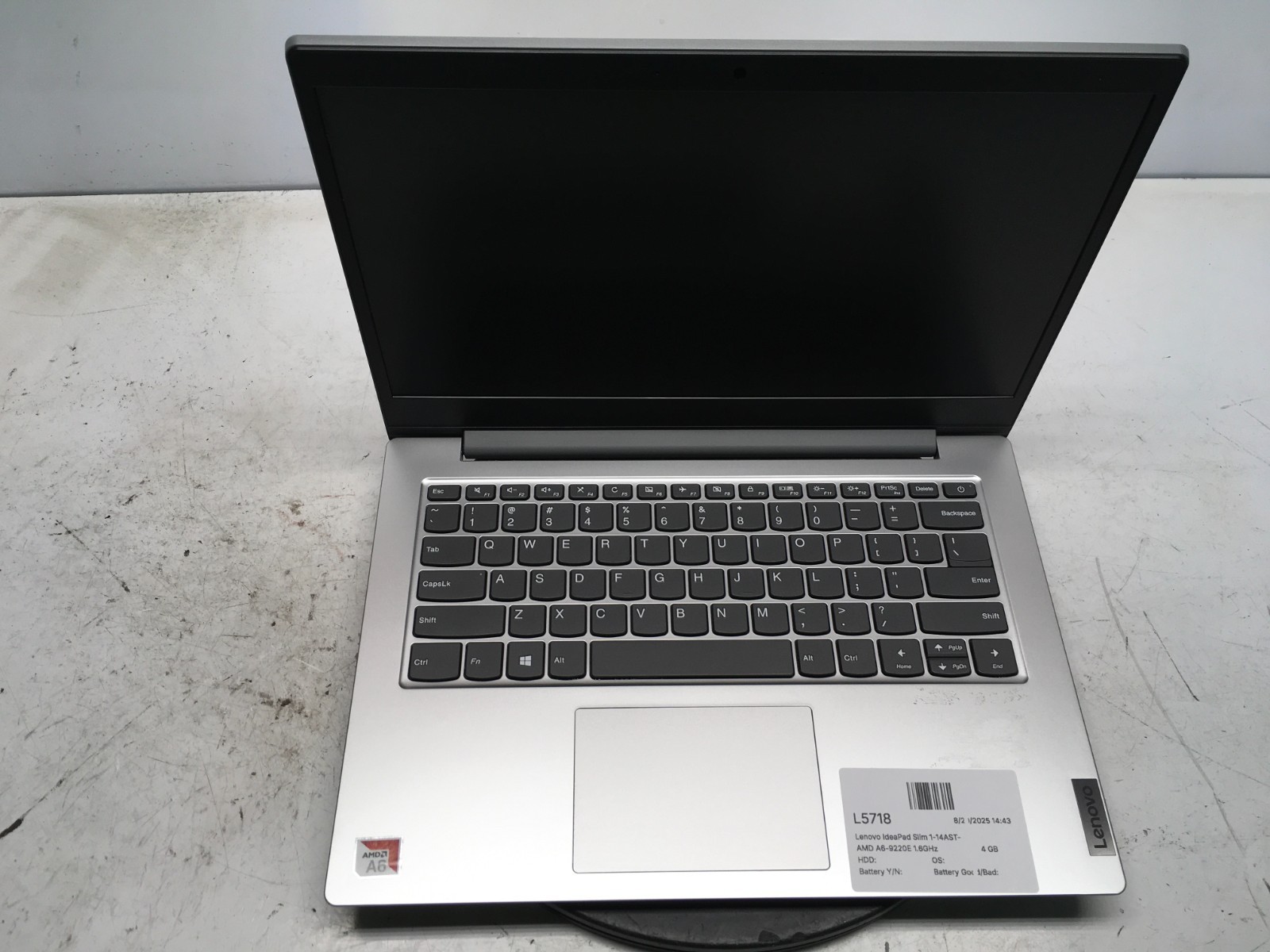Lenovo IdeaPad Slim 1-14AST-05 AMD A6-9220E 1.6GHz 4 GB 64GB eMMC