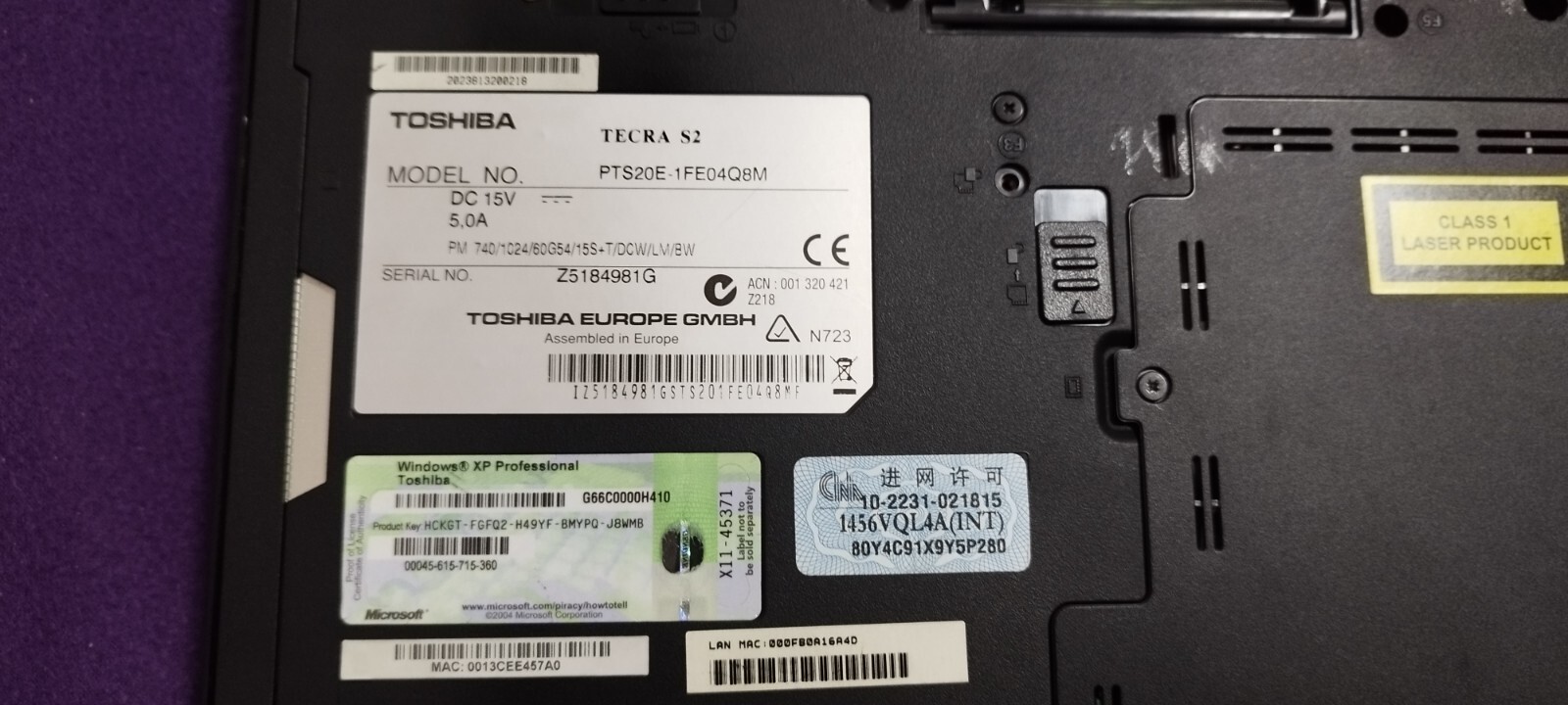 Toshiba Tecra S2