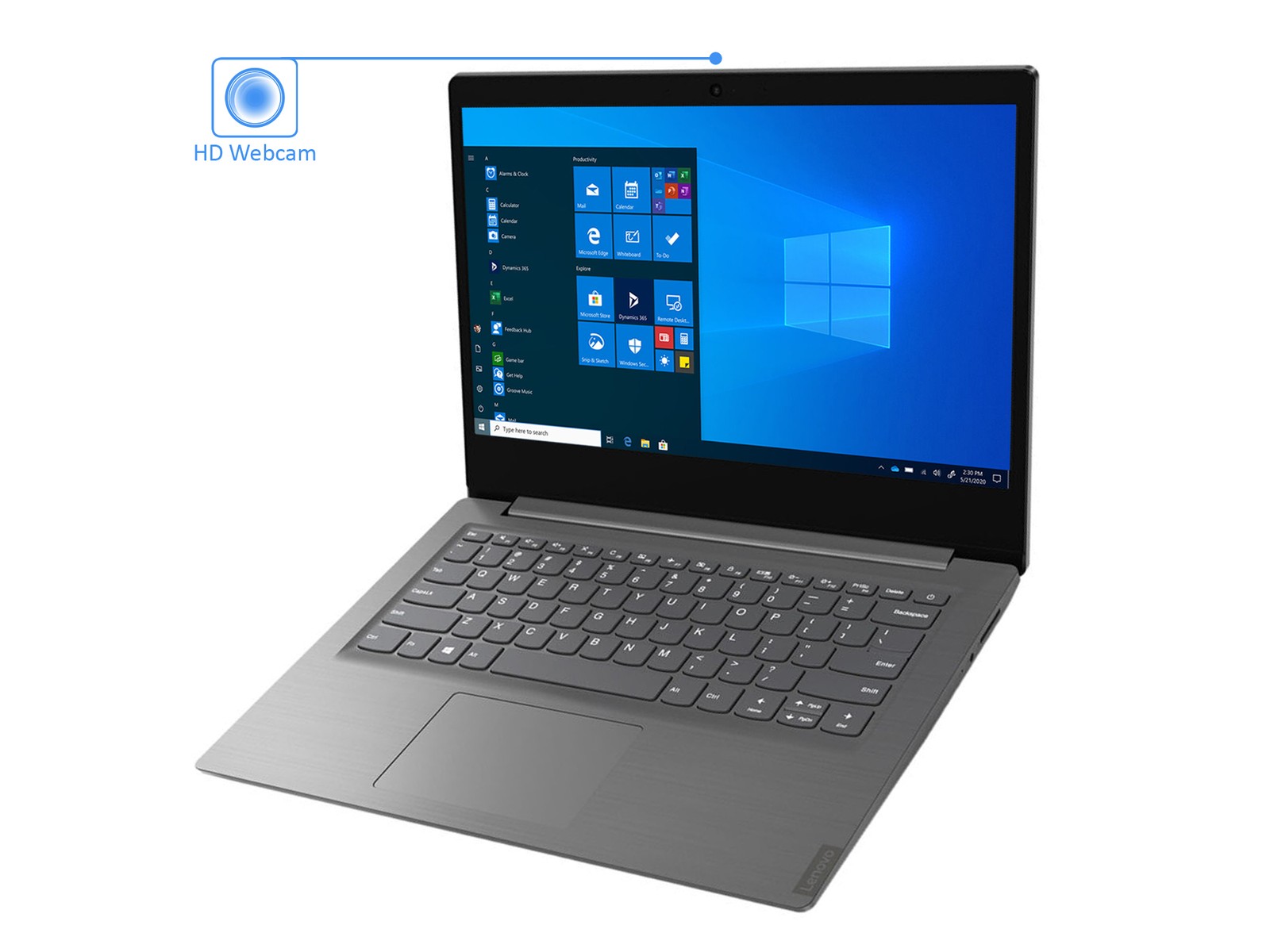 Lenovo V14, 14″ FHD, Ryzen 5 4500U, 8GB RAM, 128GB SSD, Windows 10 Pro