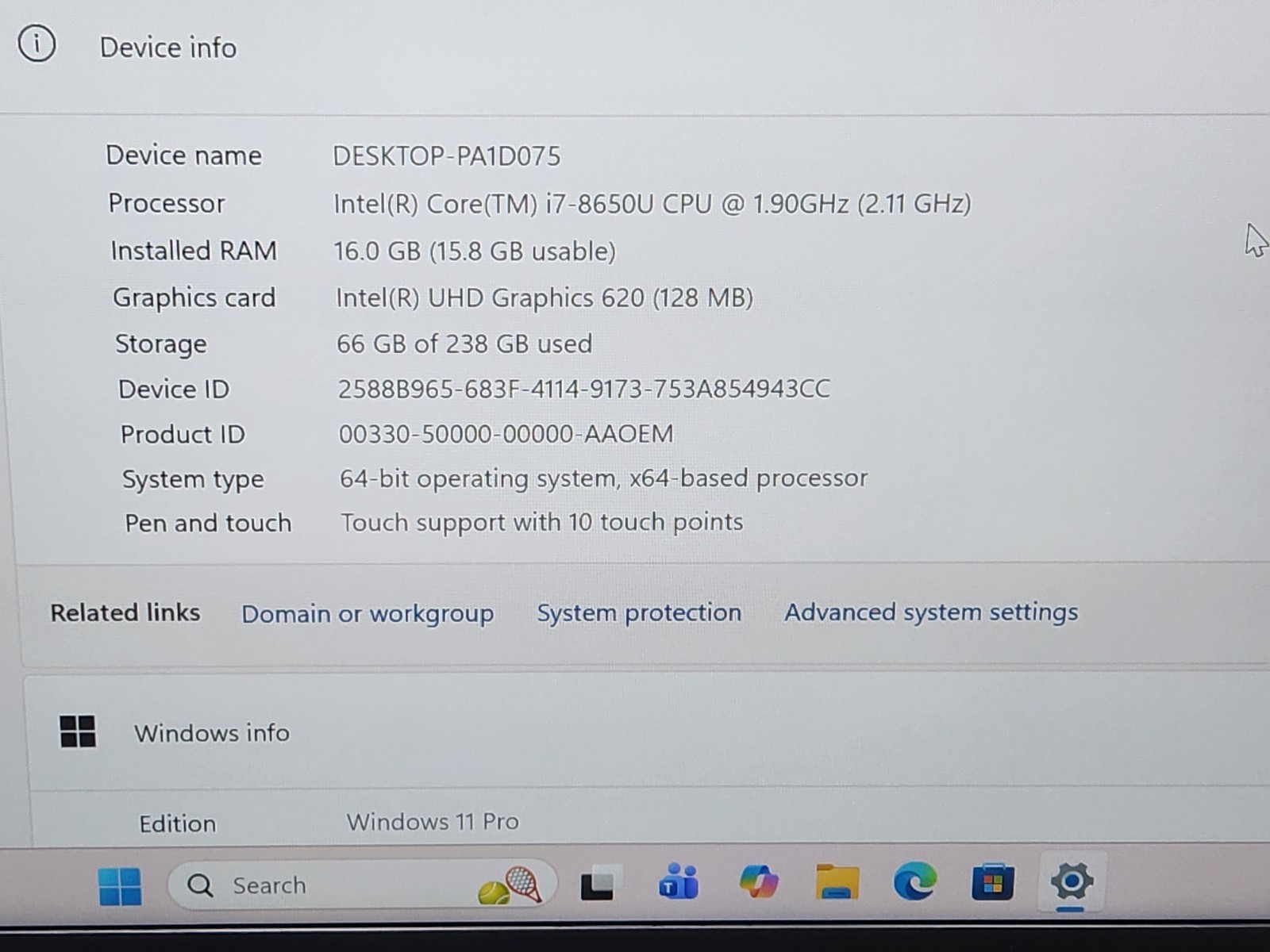 Lenovo ThinkPad T480s FHD 14 Touchscreen i7-8650U 16GB 256GB SSD Windows 11 Pro~