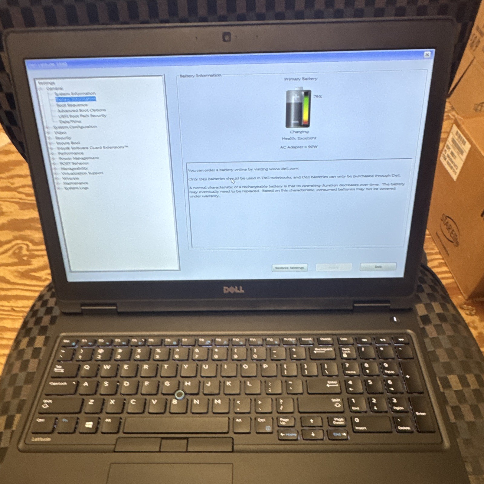 Dell Latitude 5580 15.6″ i5-6440HQ 16GB 256GB SSD Win 11 Pro Black