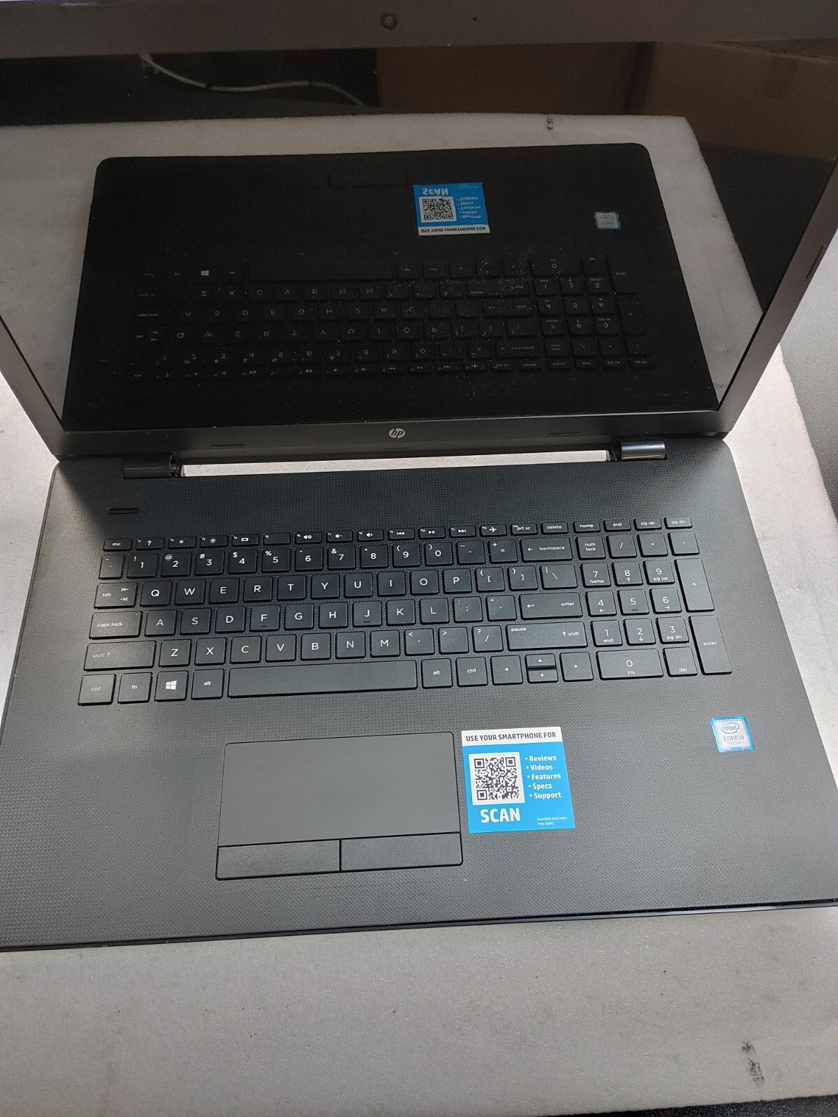 Hp Laptop 17-bs0xx Core i5-7200U@2.50GHz, 8GB RAM , NO HD ( Selling Motherboard)
