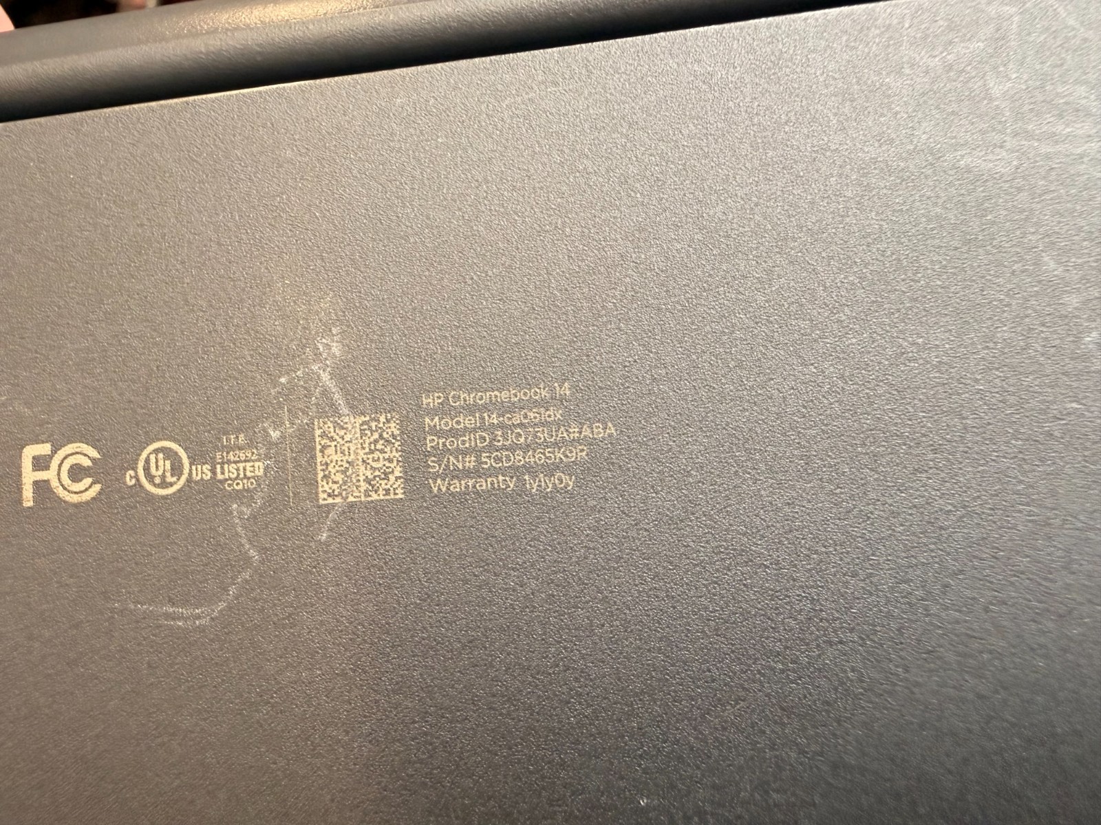 HP Touch Screen Chromebook 14-ca061dx 14″ Intel N3450 1.1GHz 4GB RAM 32GB SSD