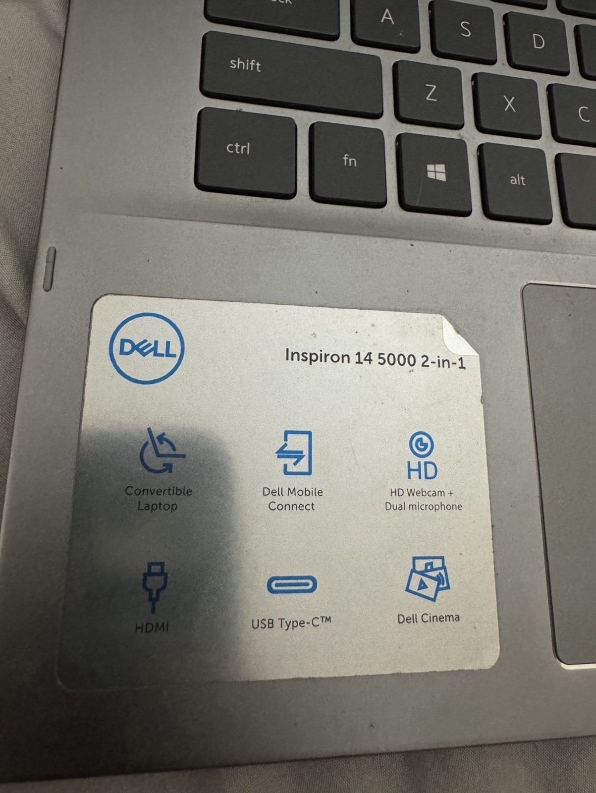 Dell Inspiron 5000 14” (256GB SSD Intel Core i3-1115G4 4.1GHz 8GB) 2-in-1…