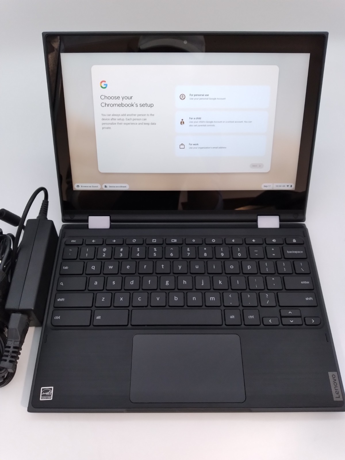 Lenovo 300e Chromebook 2nd Gen 11.6″ 4GB RAM 32GB eMMC Touchscreen w/ Chrarger
