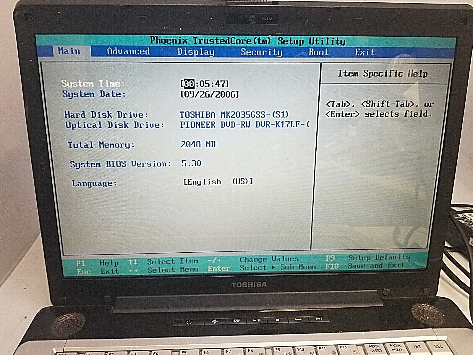 Toshiba A205-S4629 Intel Core 2 Duo CPU 1.66GHz 2GB RAM 200GB HD – TESTED!