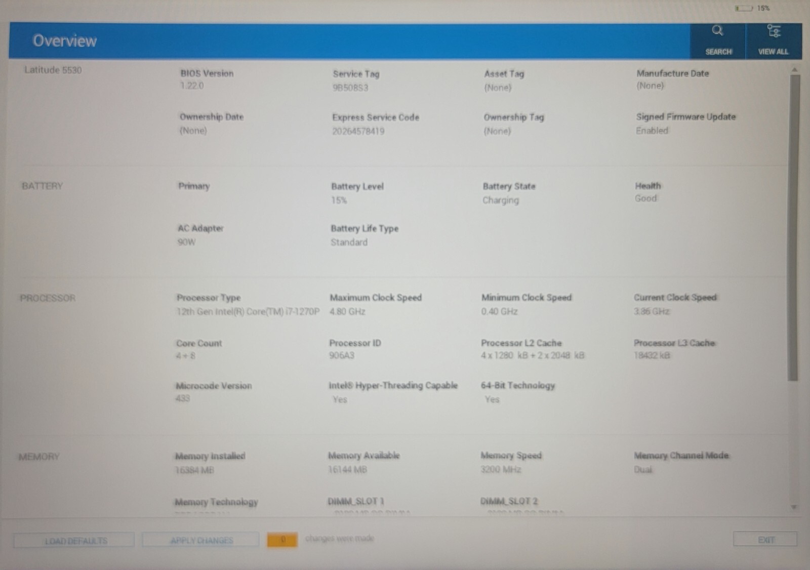 Dell Latitude 5530 | i7 12th Gen | 16 GB RAM | P104F001 | Grade B