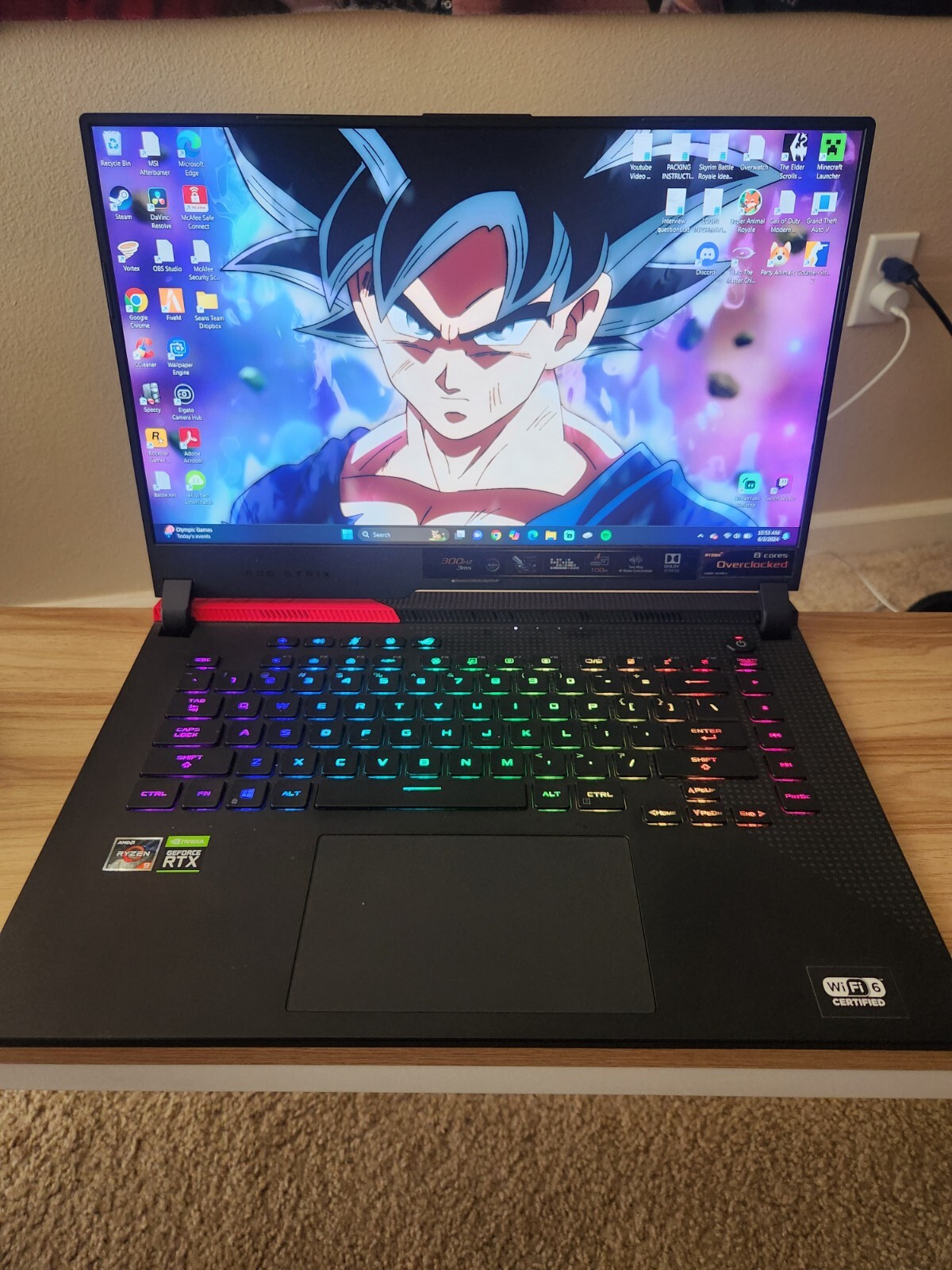 2021 ASUS ROG STRIX G15 15.6” (AMD Ryzen 9 5900HX RTX 3070 16GB RAM 1 TB SSD)