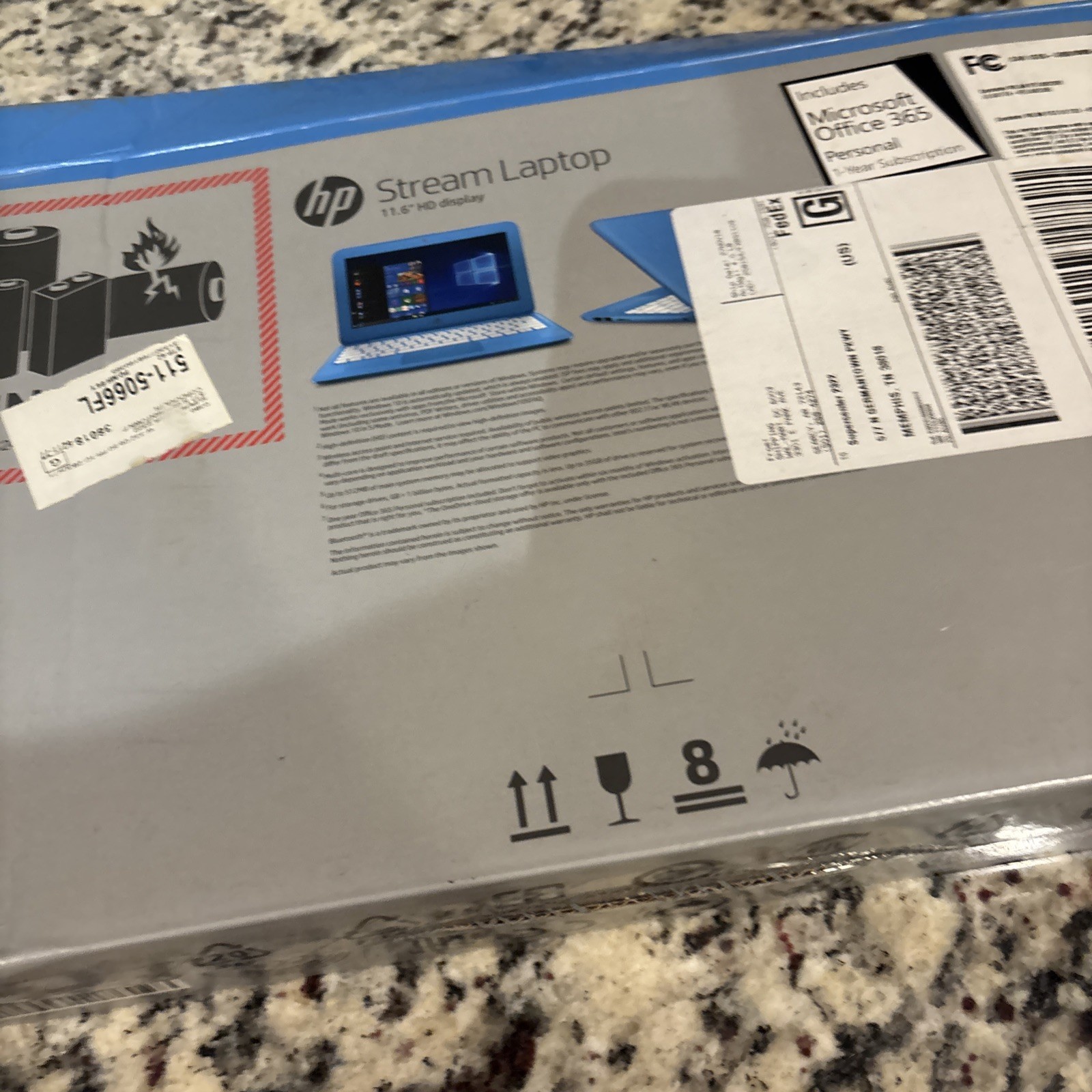 HP Stream Laptop Blue 11.6” ATL8622BE 4GB RAM Notebook UNTESTED FS