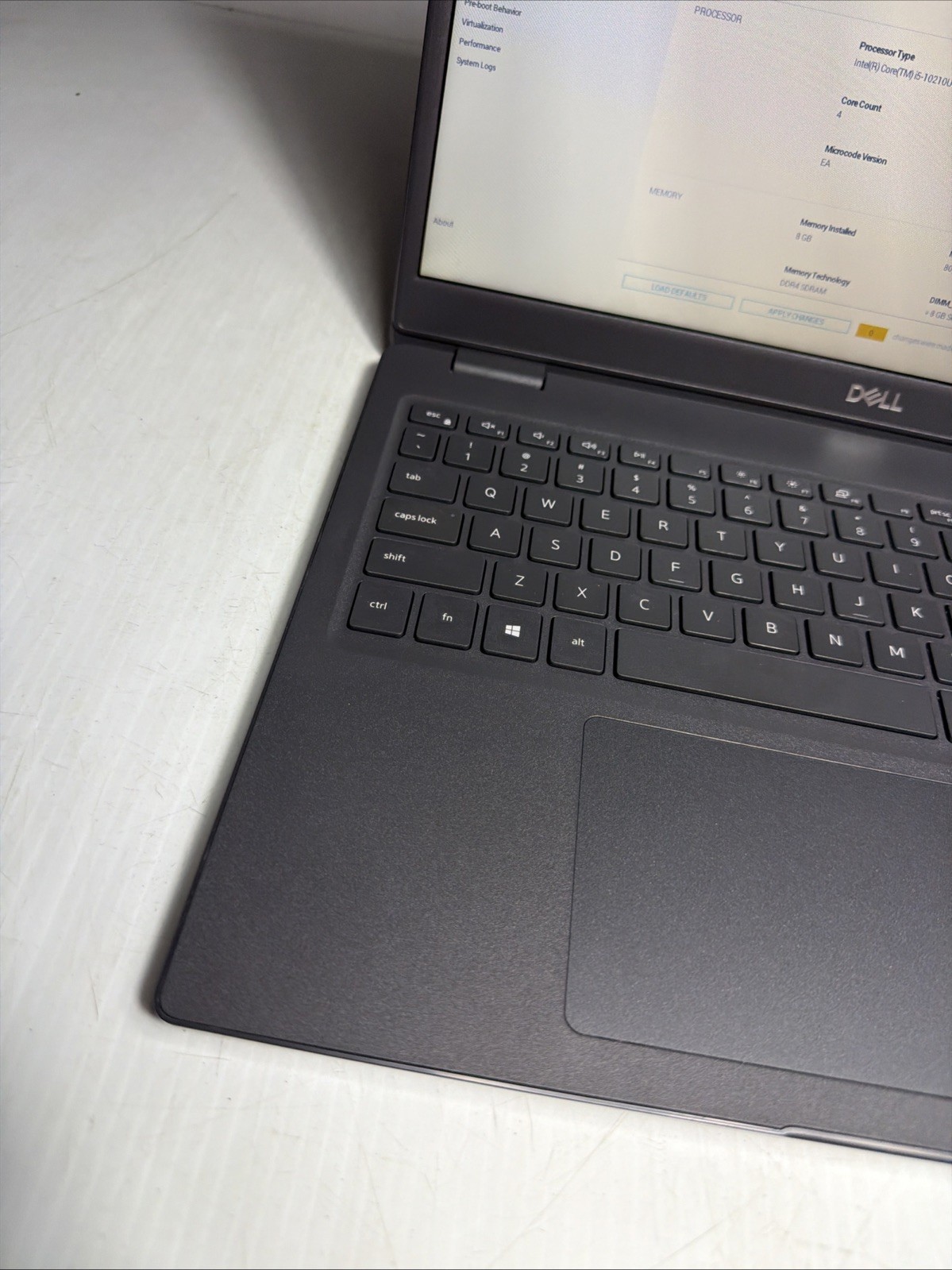 Dell Latitude 3510 15″ Laptop i5-10210U 8gb Ram No Drives Boots Bios No P/S