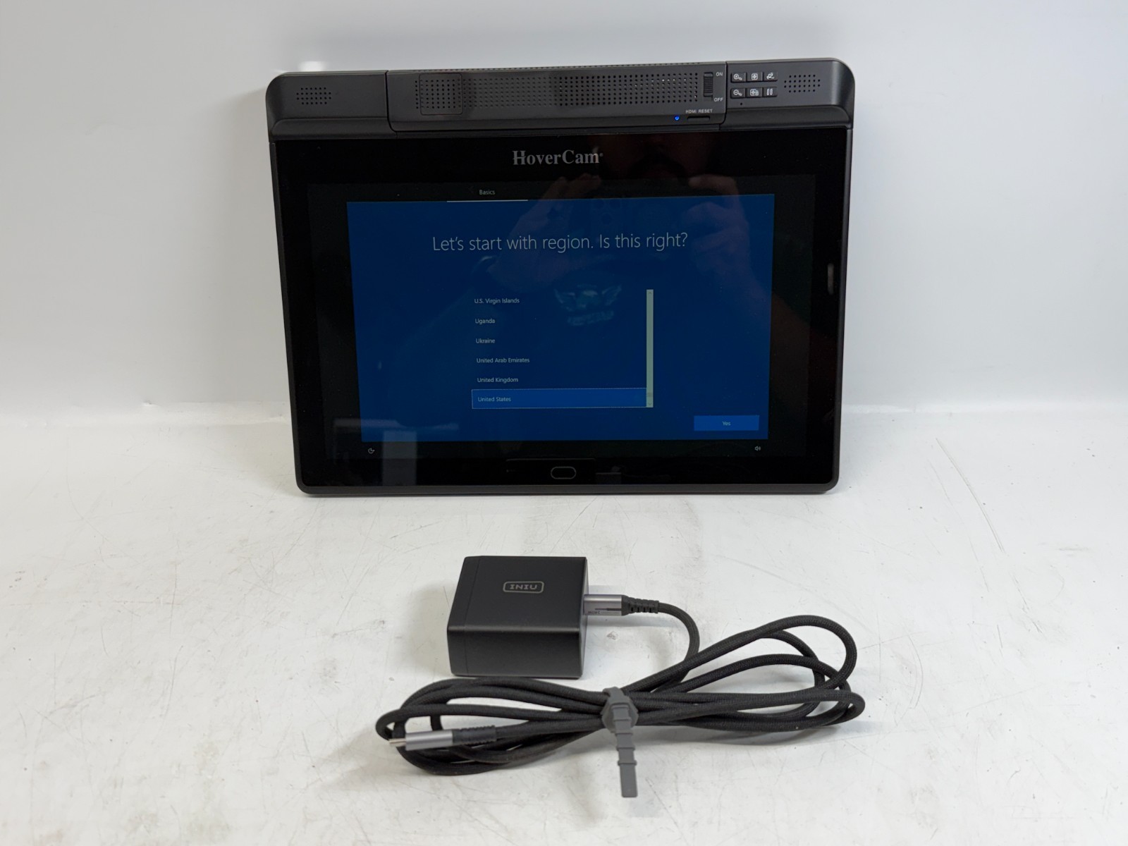 HoverCam PilotX 13.3″ Tablet i5-7Y54 8GB RAM 256GB SSD Win10 Pro w/AC