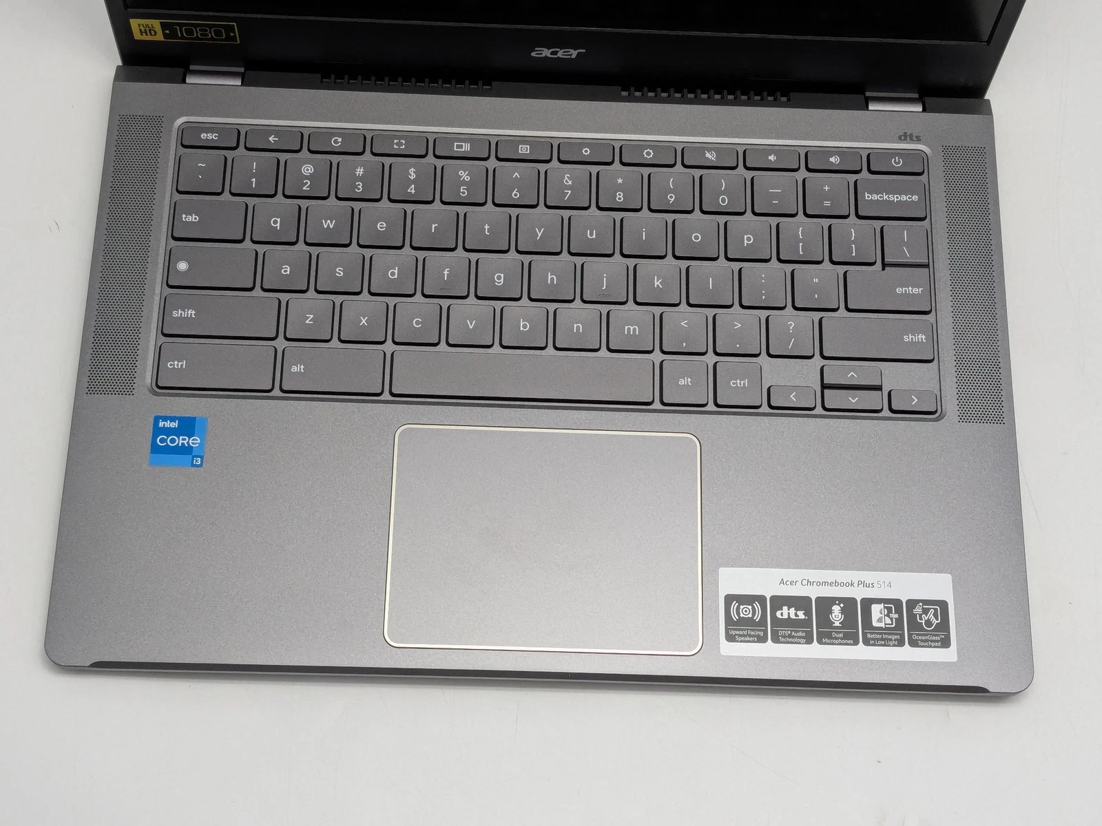 Acer Chromebook Plus 514 N23Q18 14in Intel Core i3-N305 512GB SSD 8GB RAM Laptop
