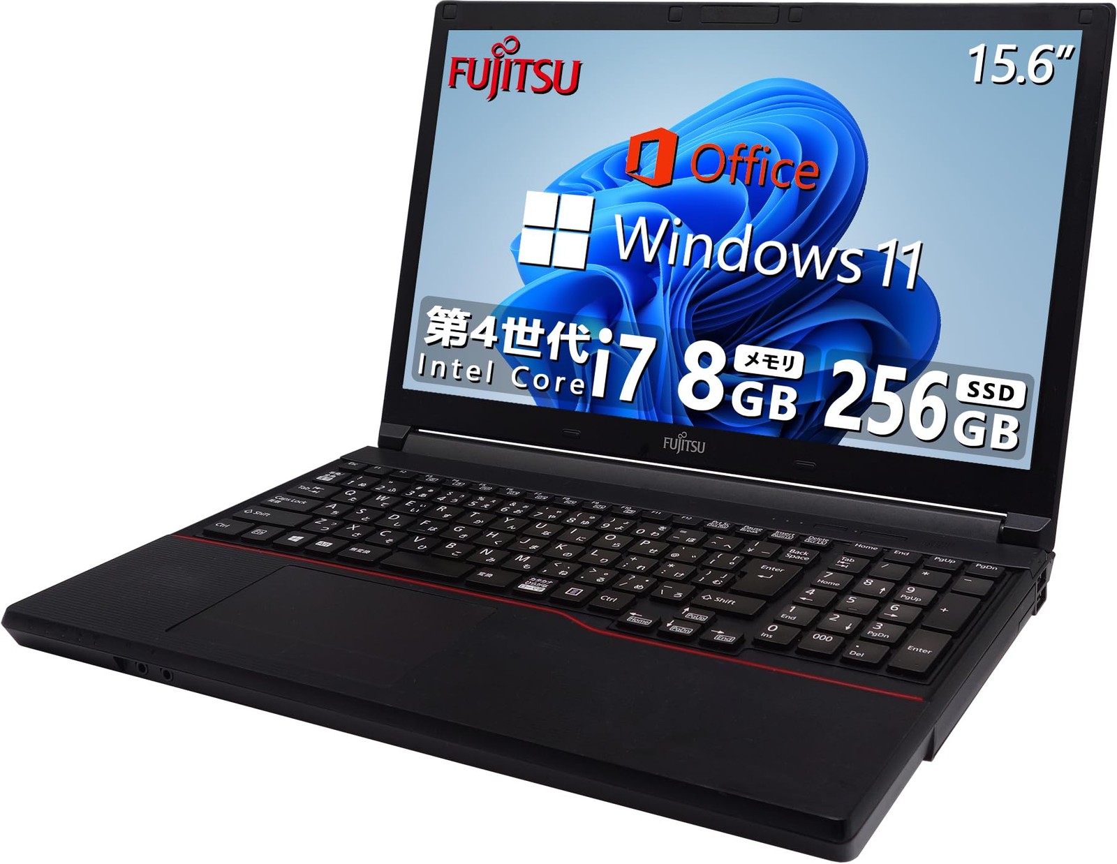 Fujitsu FMV i7 4th Gen 8GB 256GB SSD 15.6″ Win11 Office 2019 WiFi DVD JP Japan