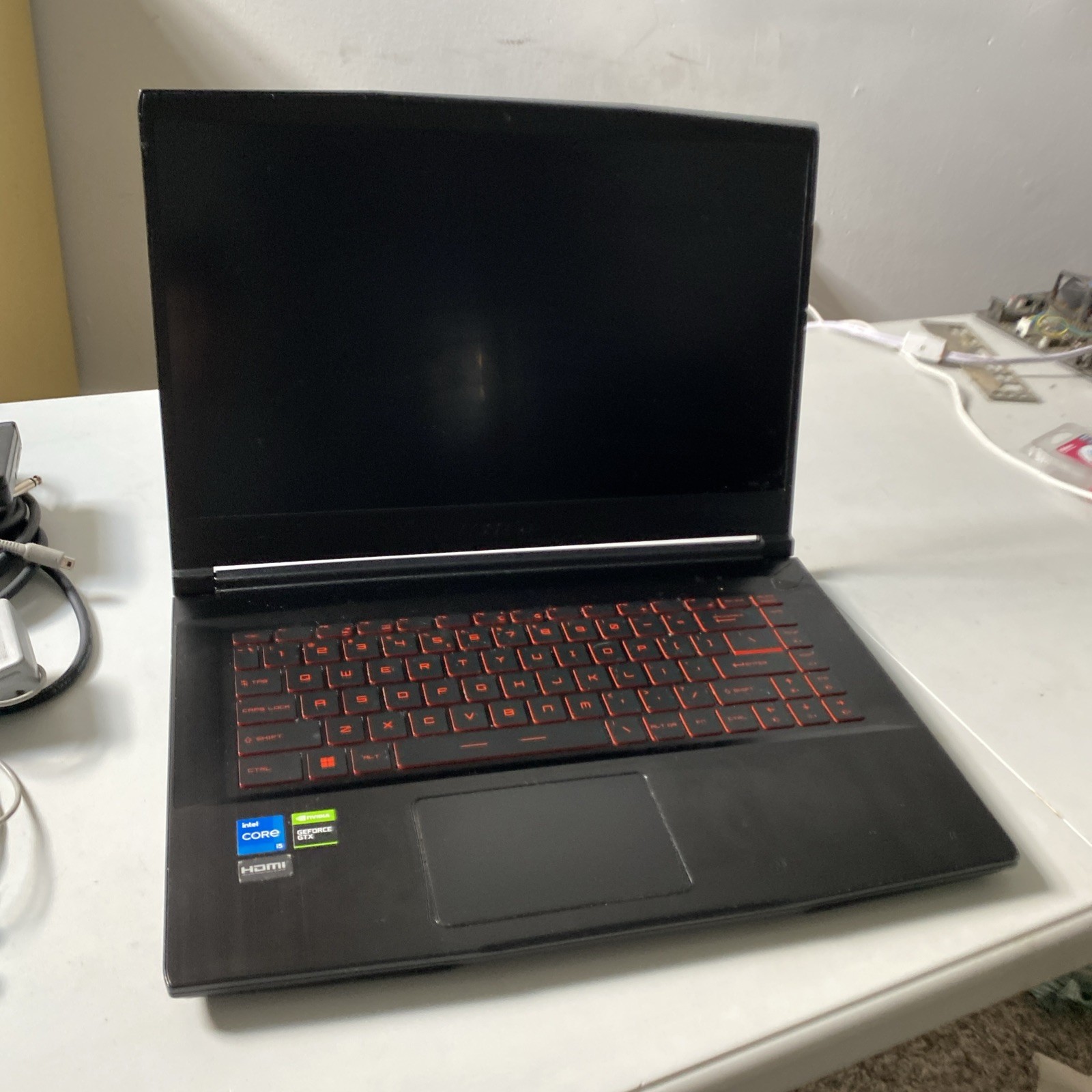(MA3) MSI GF63 Intel i5-11400H 2.70 GHz 256GB 8GB 15.6″ Gaming Laptop GTX 1650