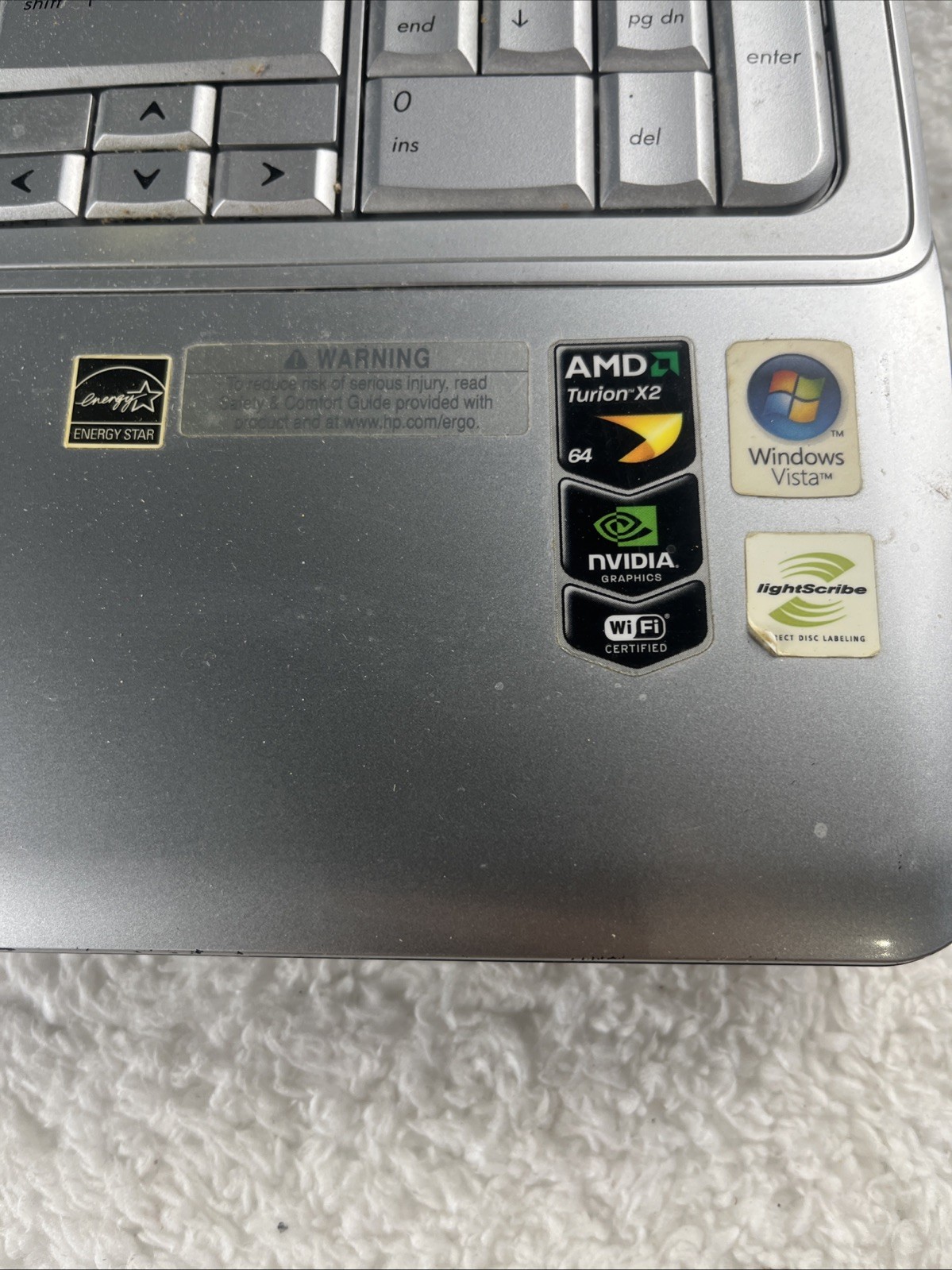 HP G60 Intel Pentium T4200 2.00GHz 3GB RAM No HDD