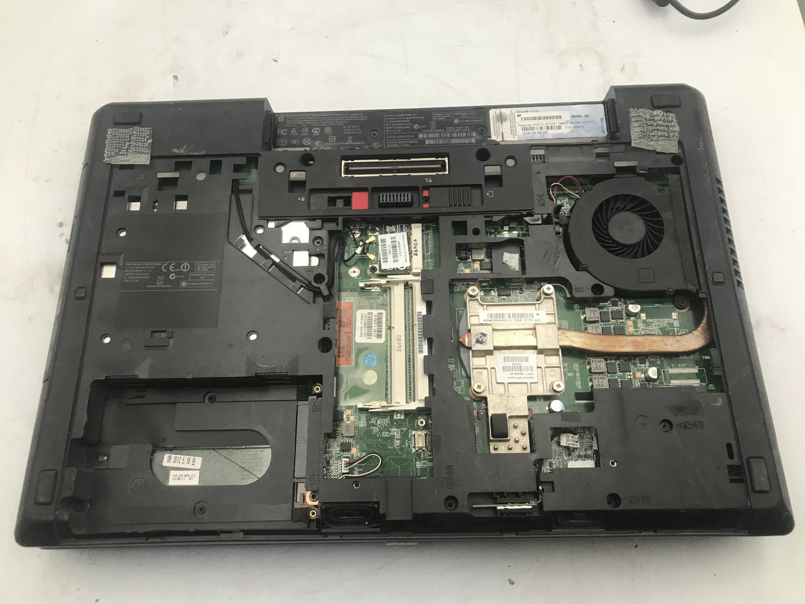 HP PROBOOK 6570B – BOOTS TO BIOS – INTEL I5 3340M – NO RAM – READ – BB