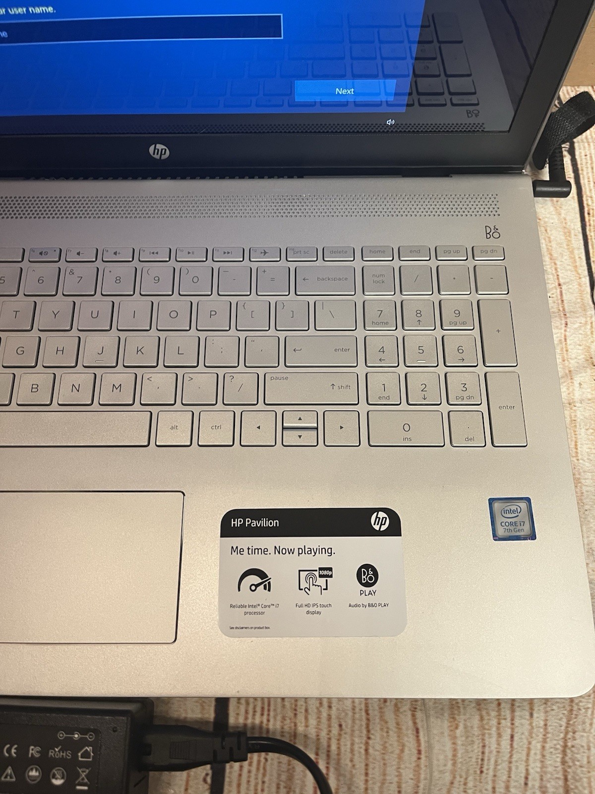 HP Pavilion 15.6 15-CC020nr Touch FHD 1920×1080 2.7GHz i7-7500U 12GB 1TB SSD