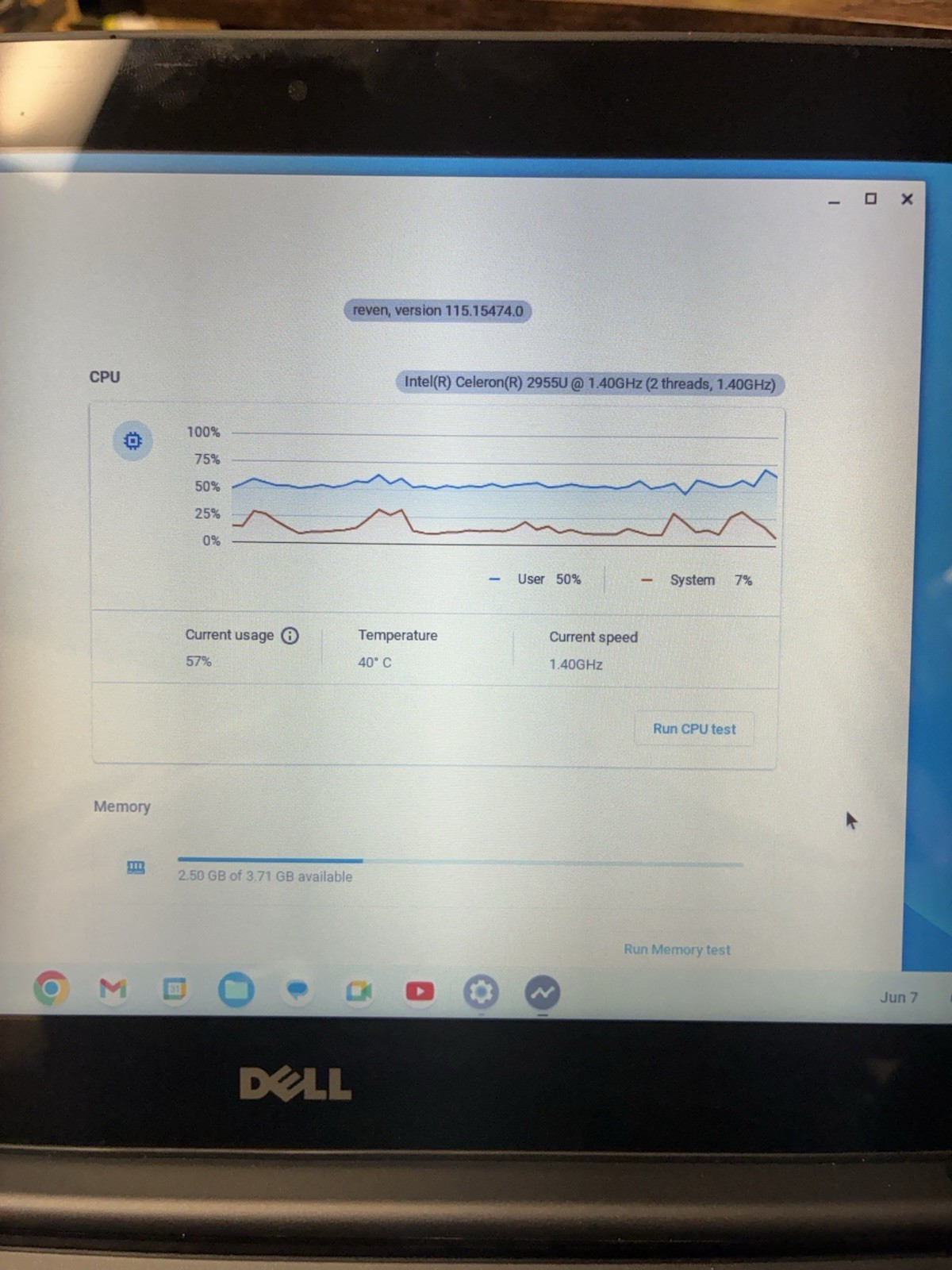 Dell Chromebook 11 CB1C13 Laptop Intel Celeron 11 -Inch 4GB RAM NO SSD (2gbs)