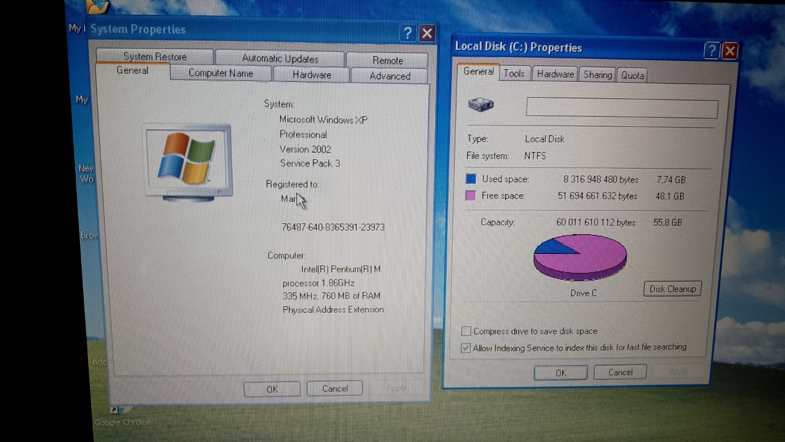Vintage Dell Latitude D410 12″ Laptop 1.86 Ghz CPU 760MB RAM 60GB HDD Windows XP