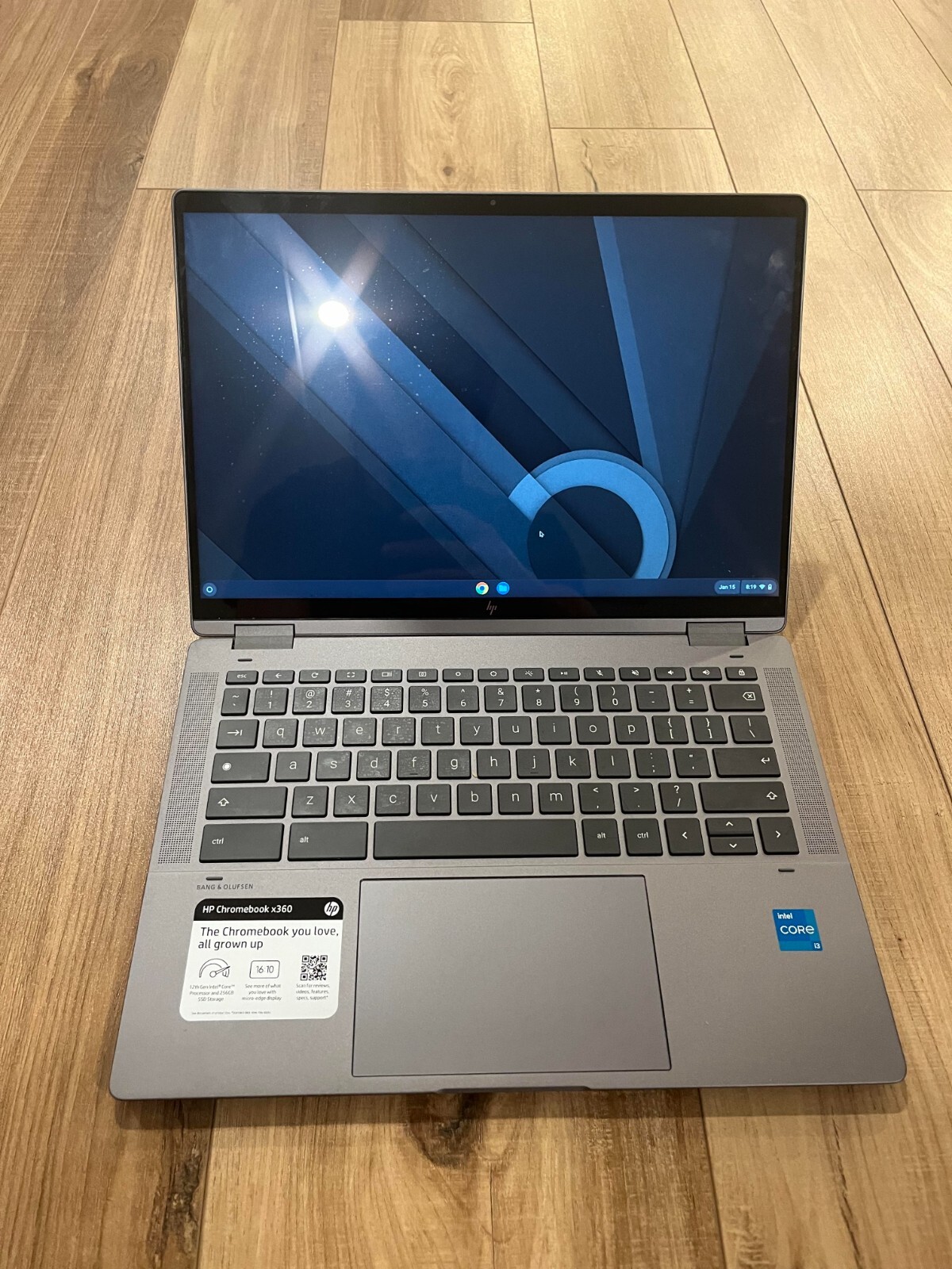 Used HP 2-in-1 14″ Touch-Screen Chromebook x360 Laptop Intel i3 12th 8GB, 256GB