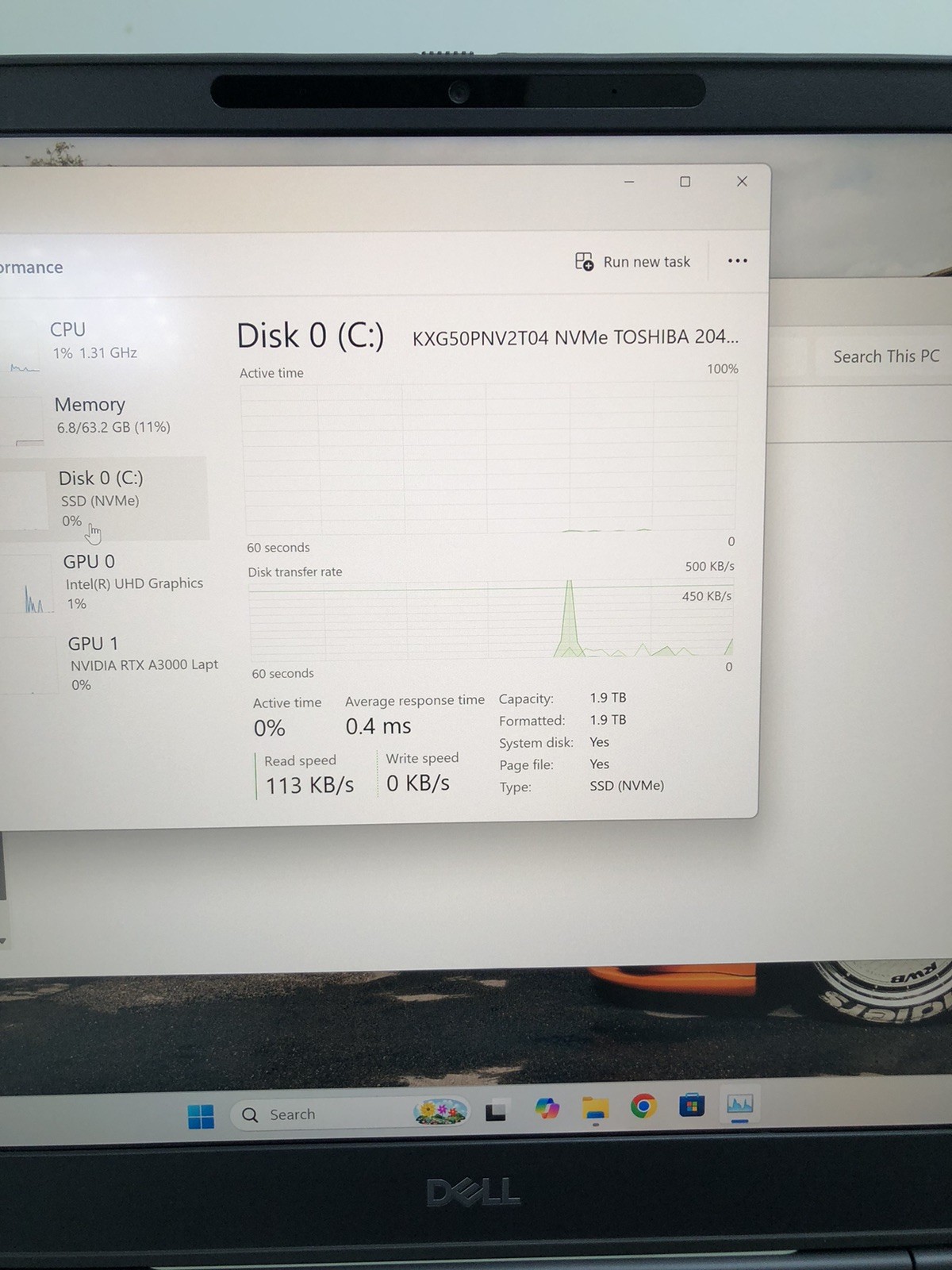 Dell Precision 7760 i7 11th Gen 64GB RAM 2TB SSD RTX A3000 6GB 4K UHD Display