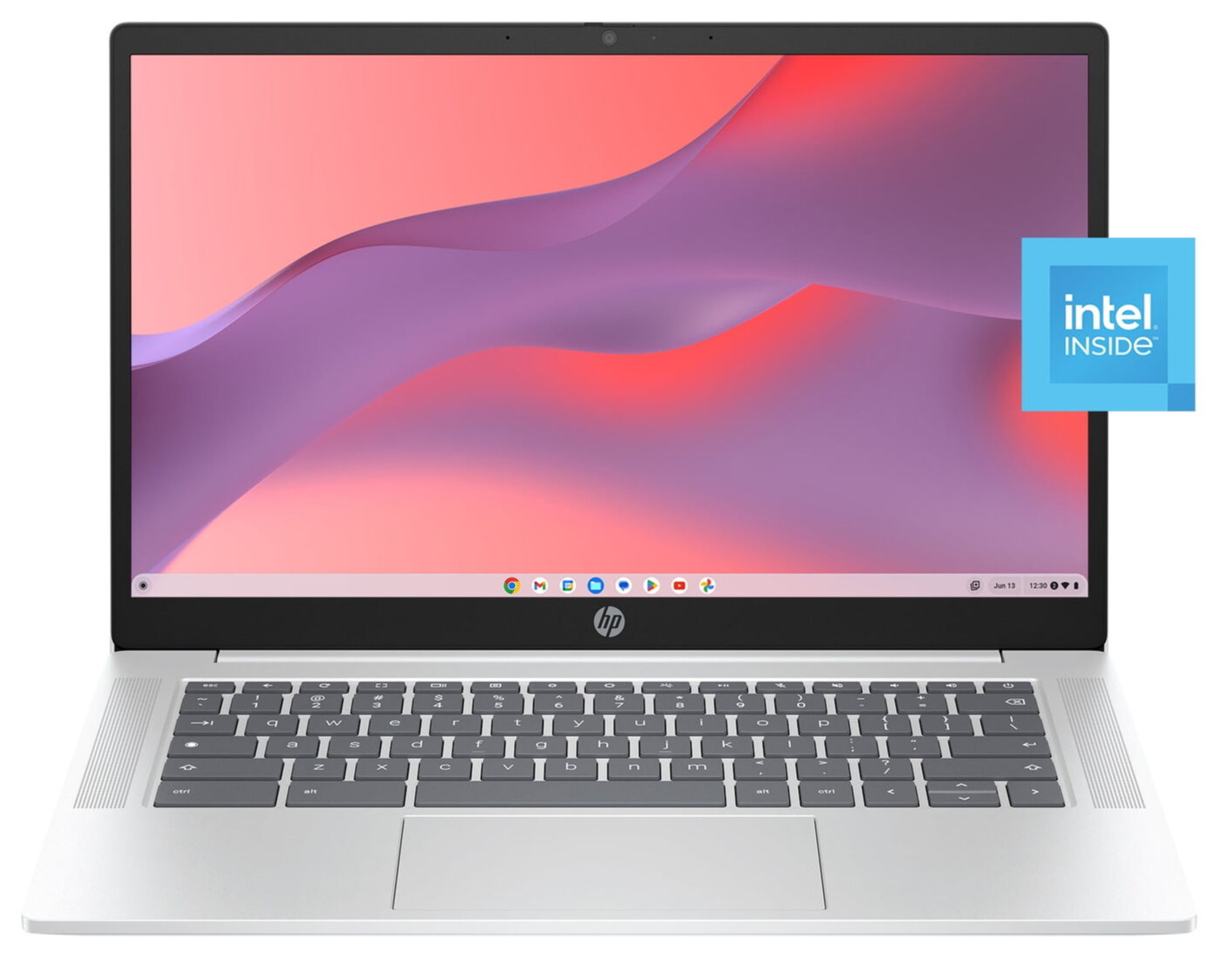 HP Chromebook 14″ HD Pentium Quad-Core N200 4GB 128GB UFS Webcam ChromeOS Silver