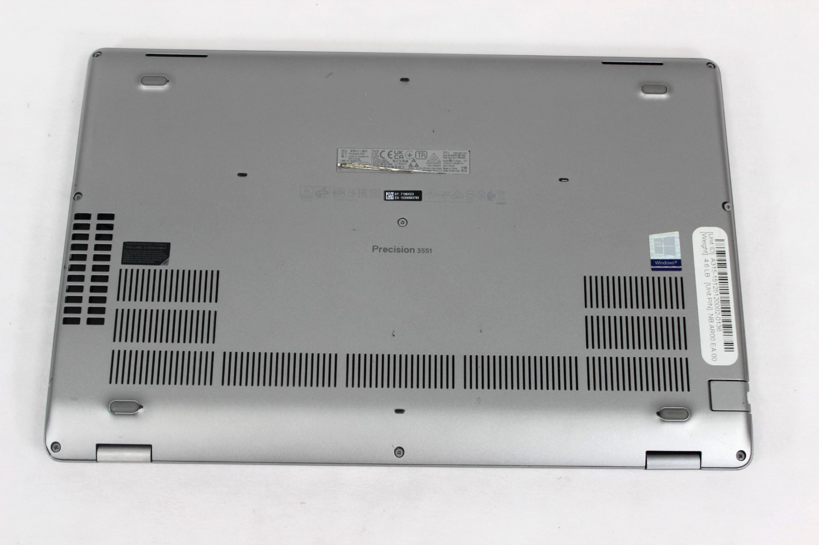 Dell Precision Laptop 3551 Intel i7-10850H 2.7GHz 16GB 256GB 6-Core SSD Win11