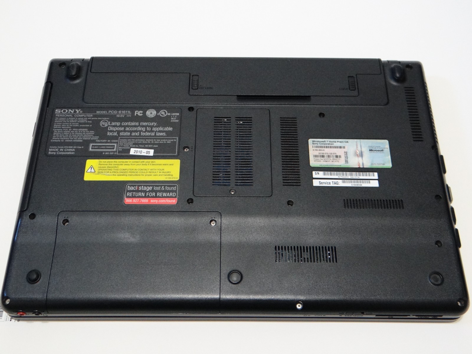 Sony VAIO VPCEE31FX 15.5″ Laptop – AMD Athlon II – 4GB DDR3 RAM – NO HDD/SSD