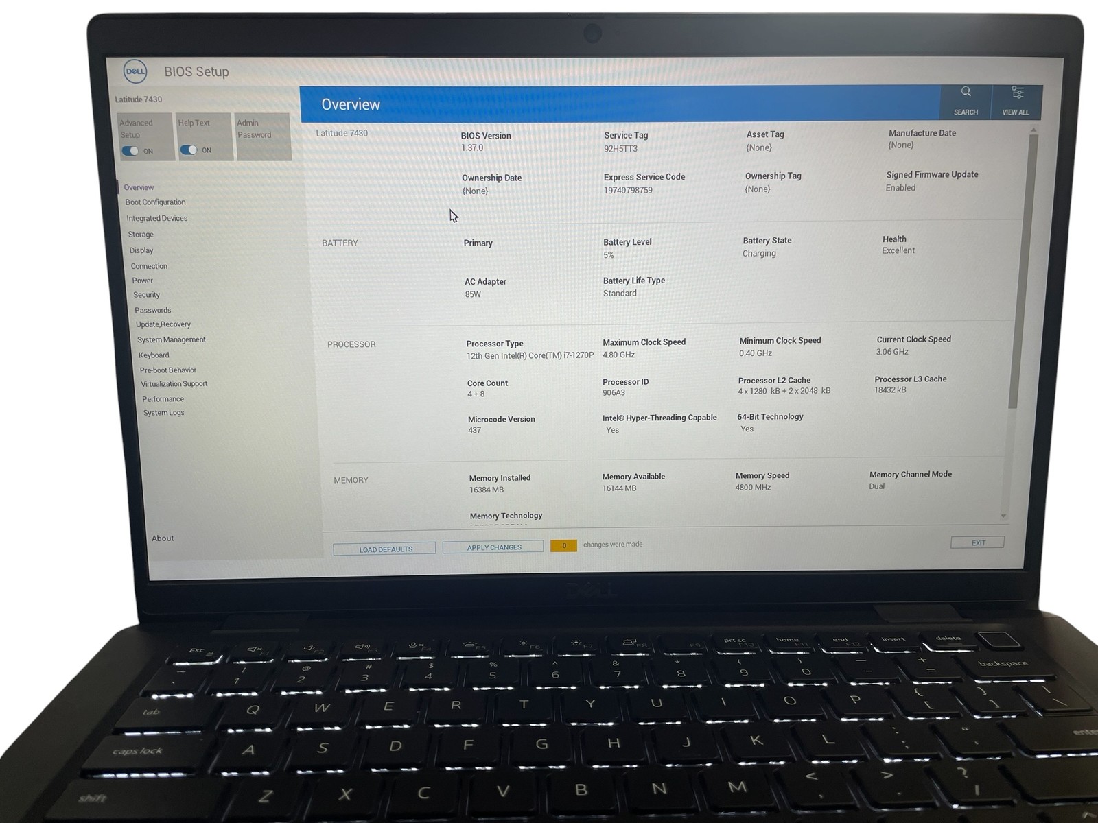 Dell Latitude 7430 i7-1270p 14″ – 16GB RAM – 512GB SSD – Grade D