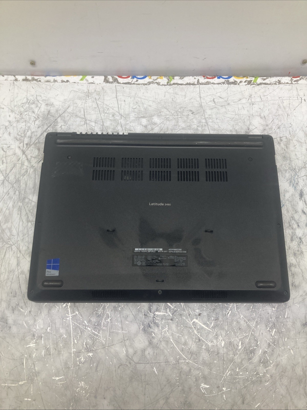 Dell Latitude 3480 Laptop Core i3 7100u 2.4Ghz 4GB no HDD boot to BIOS