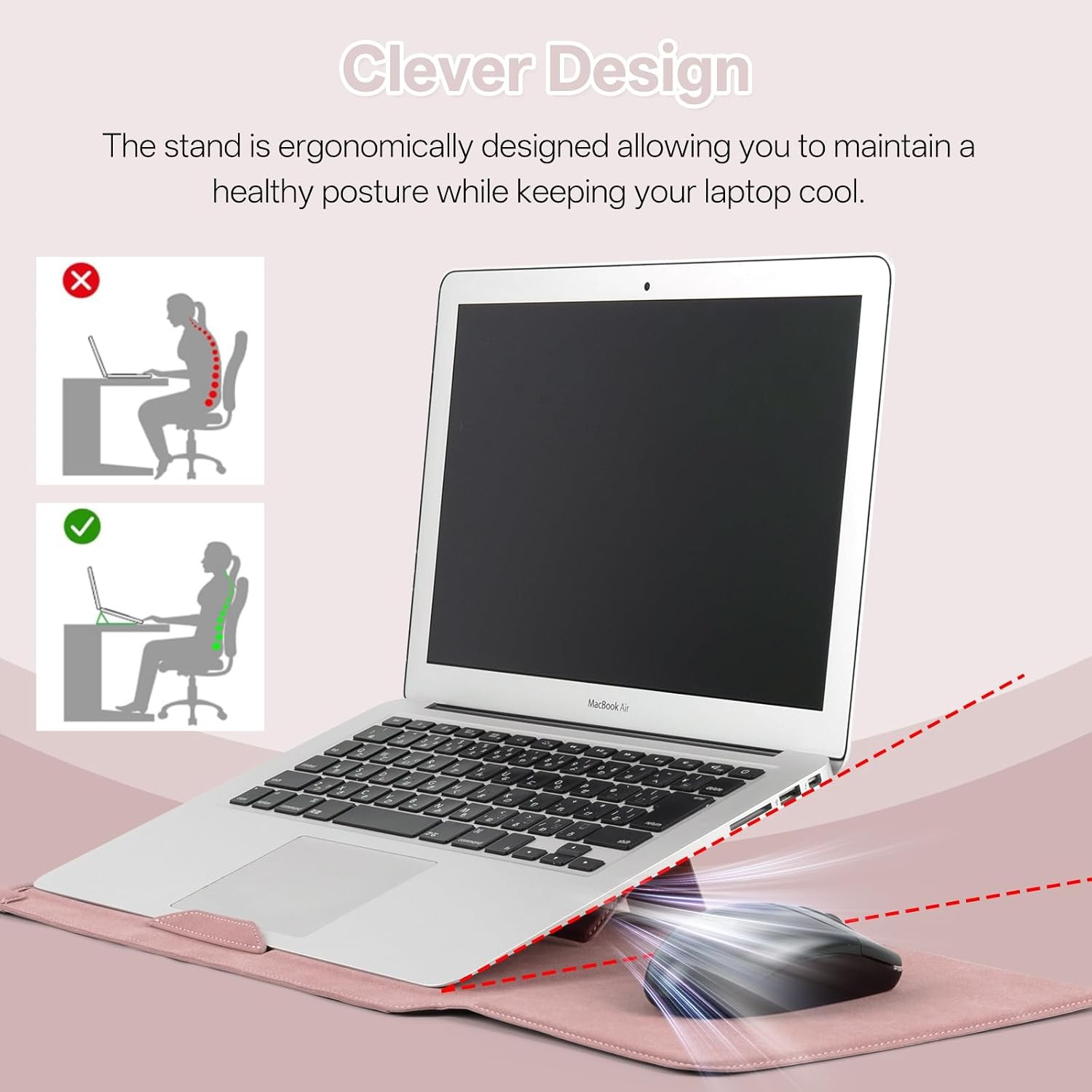 15-16″ Laptop Sleeve Case for MacBook Pro 16″ M5/M4/M3/M2/M1Pro/Max, Pink