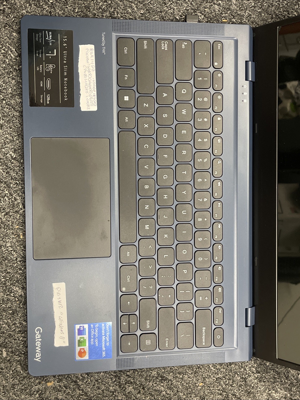 Gateway GWNC21524-BL 15.6″ HD Celeron N4020 1.1GHz Intel UHD Graphics 600 4GB