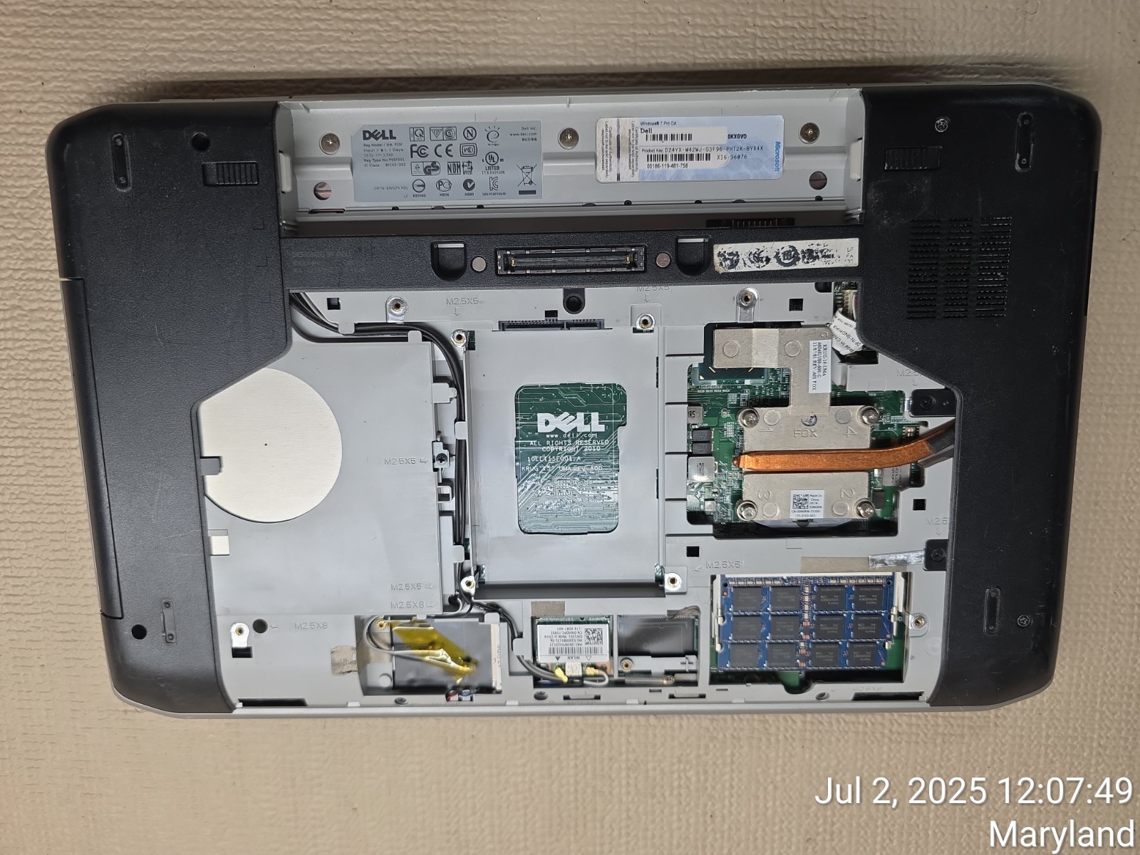 AS IS Lot of 3 Dell E5520 laptops for parts or repair