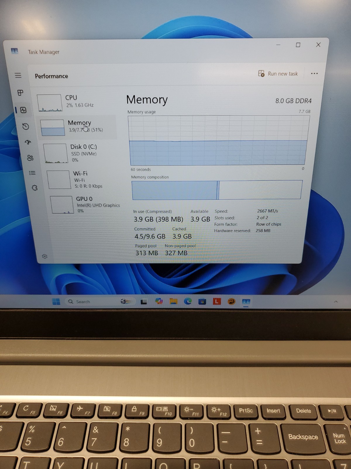 Lenovo IdeaPad 3 15IIL05 Laptop I3-1005G1, 8GB RAM, 256GB NVMe, Windows 11 Home