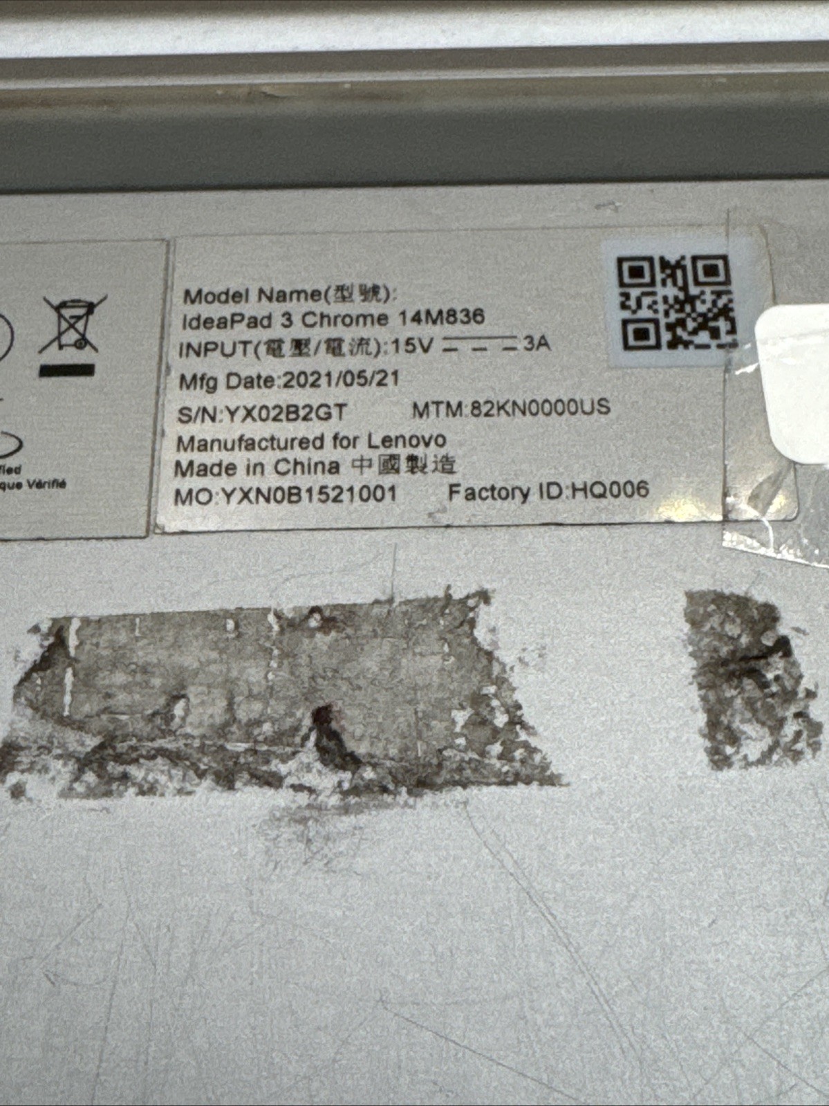 Lenovo IdeaPad 3 Chrome 14M836 14″ 64GB eMMC, MediaTek MT8183 *Issue*