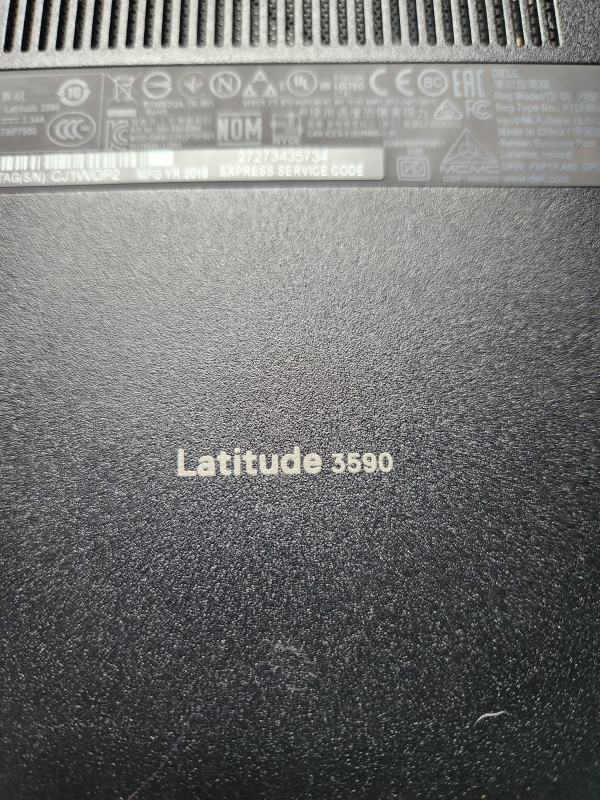 Dell Latitude 3590 i7 8th Gen 16GB RAM 256GB SSD Windows 10 Pro