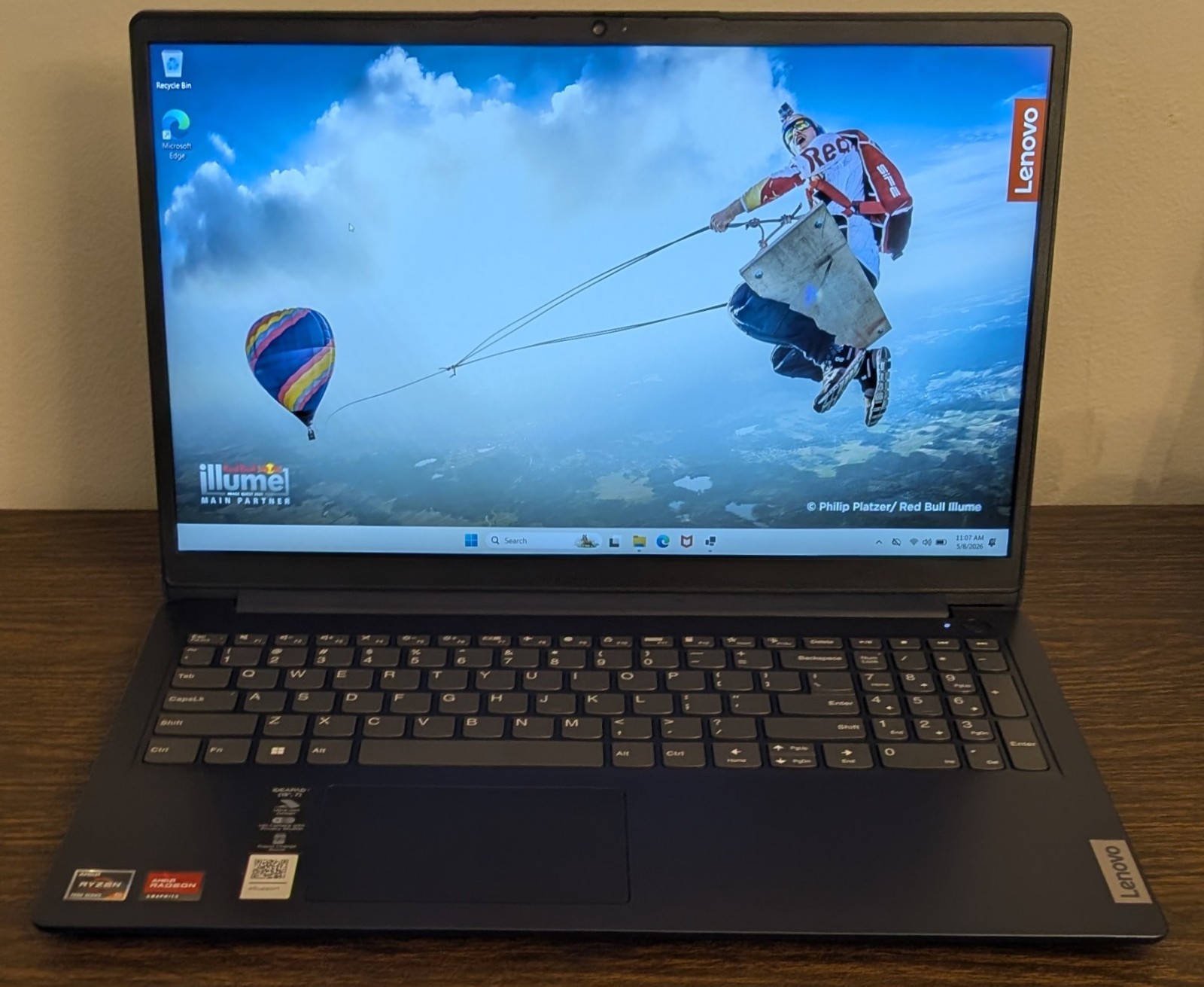 Lenovo IdeaPad 1 15.6″ FHD Touch (Ryzen 5 7520U, 8GB/256GB, Windows 11) Blue