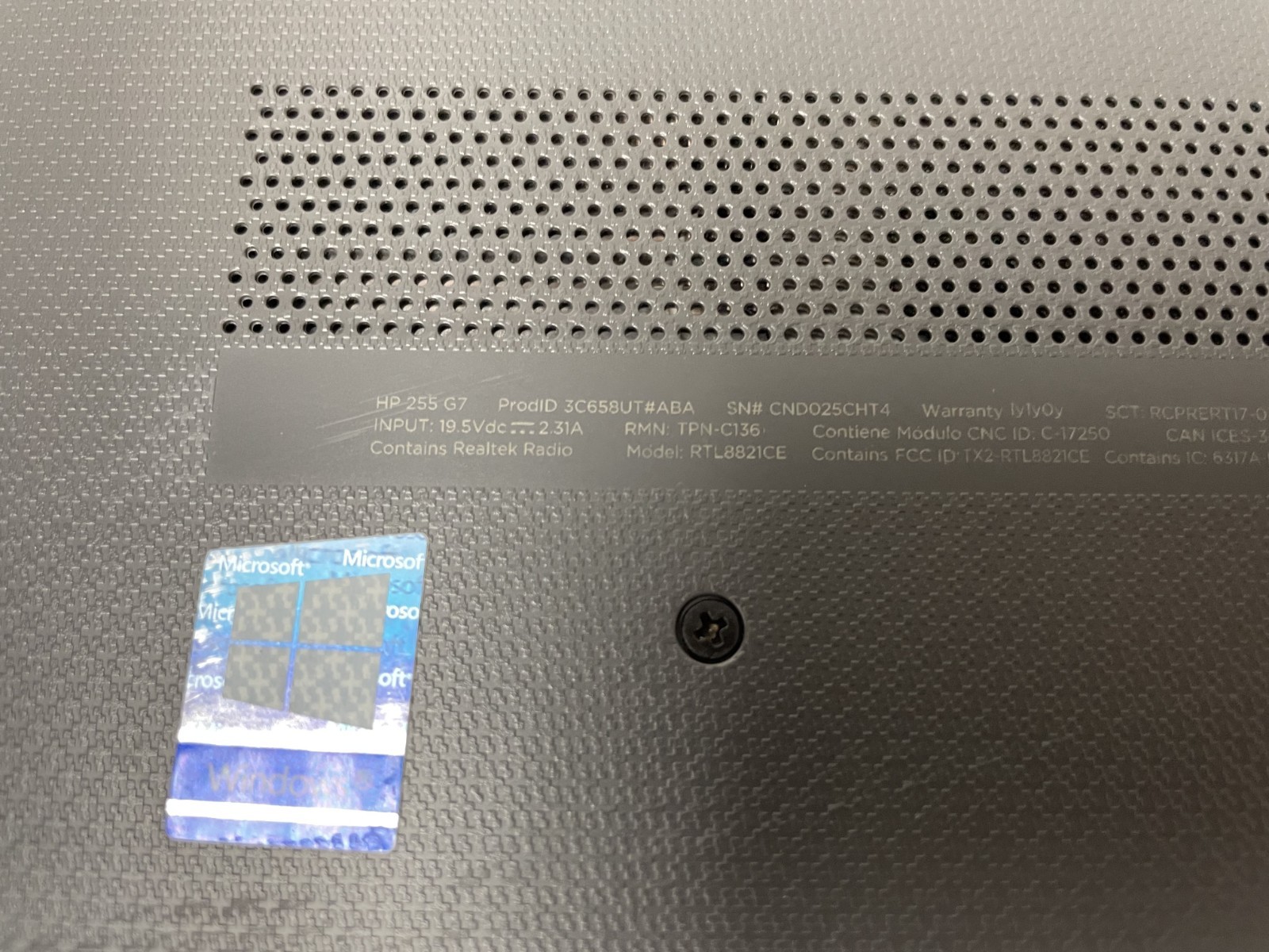 HP 255 G7 15.6 AMD AMD A6-9225 @2.60GHz 8GB RAM 256GB SSD Win10Pro*READ